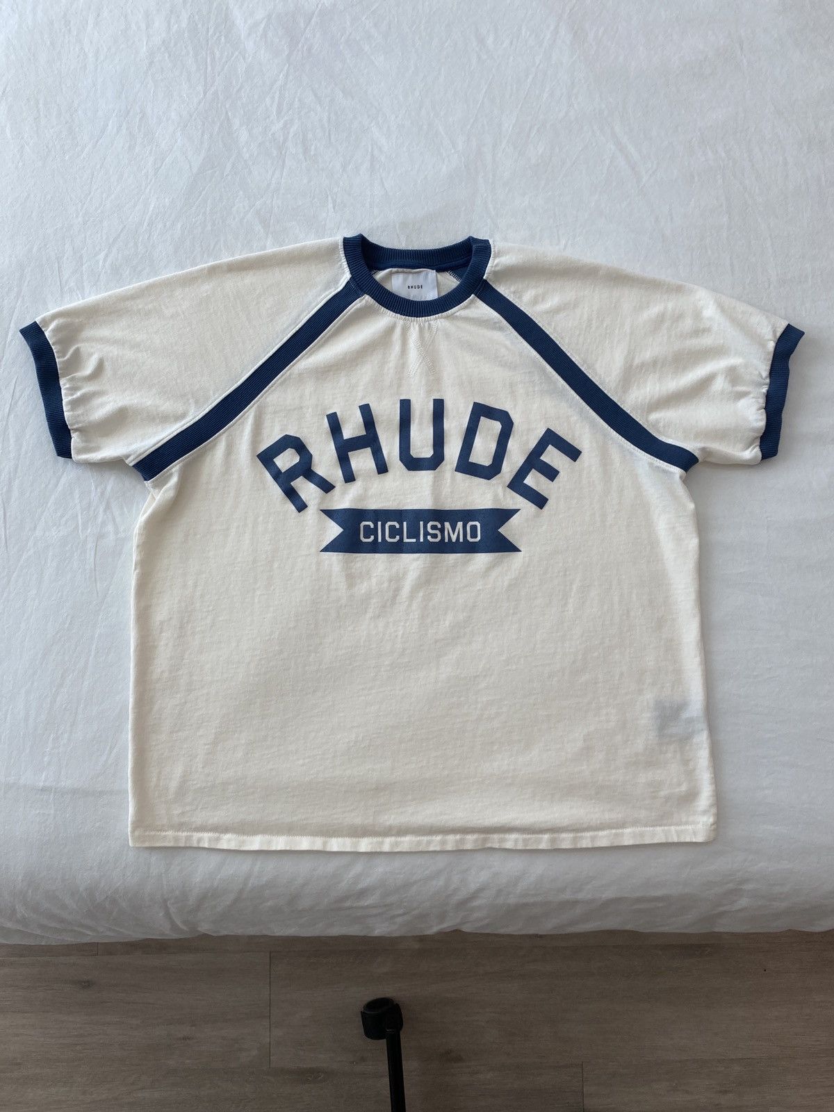 Rhude Rhude Blue Cyclin Ciclismo Ralgan Tee Size US M / EU 48-50 / 2 - 1 Thumbnail