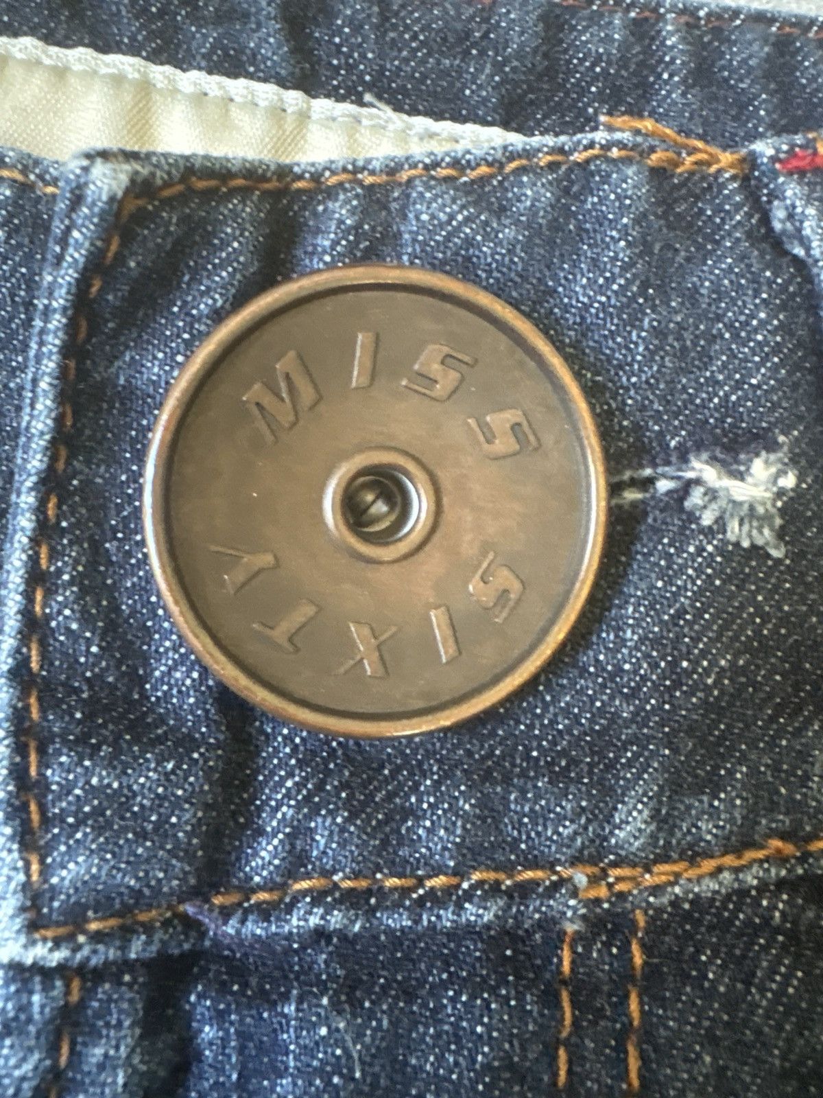Miss Sixty Vintage Miss Sixty Oversized Button Low Rise Y2K Denim Short Size 29" - 9 Thumbnail