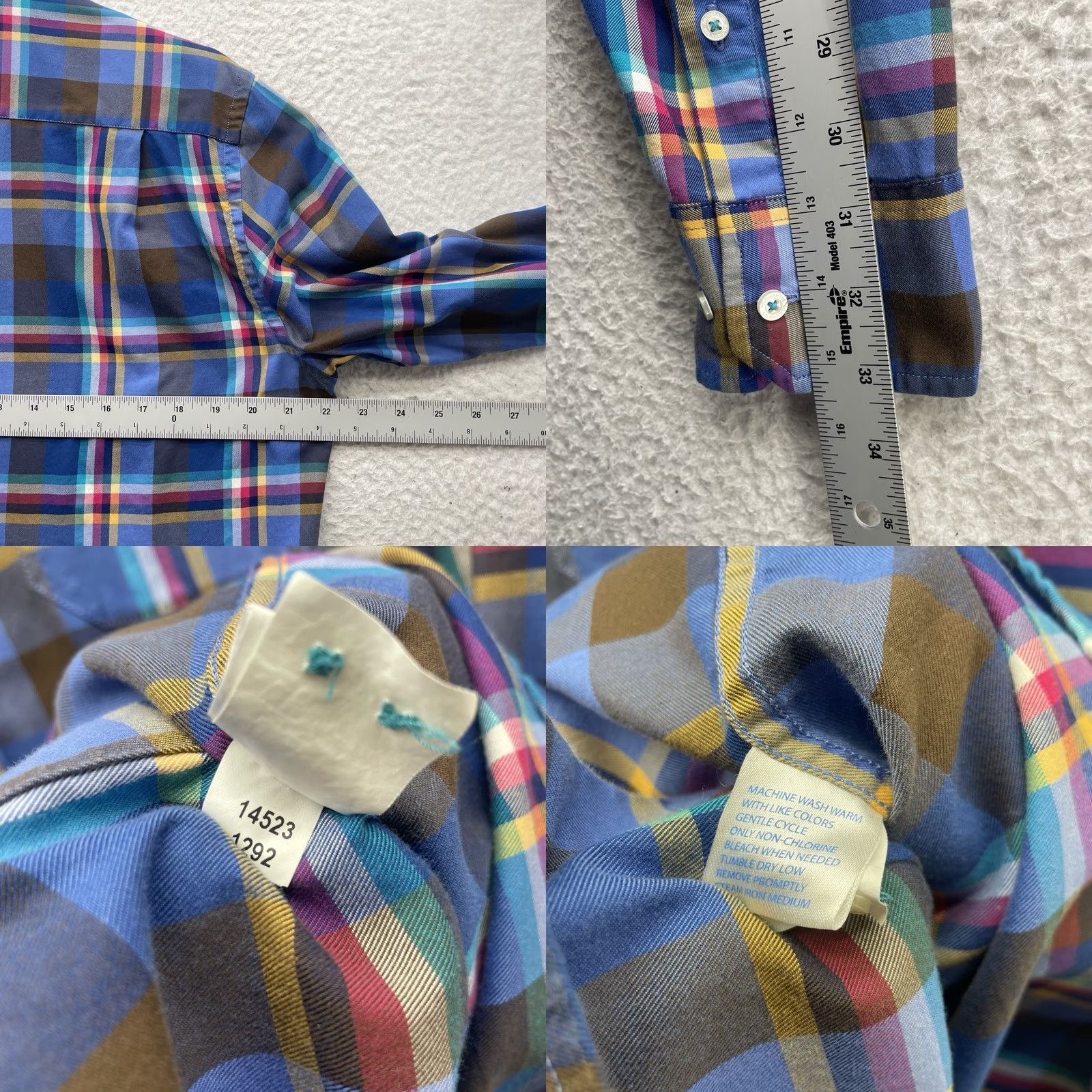 Southern Tide Southern Tide Shirt Mens M Classic Fit Multicolor Plaid Button-Up Casual Preppy Capstone Size US M / EU 48-50 / 2 - 8 Thumbnail