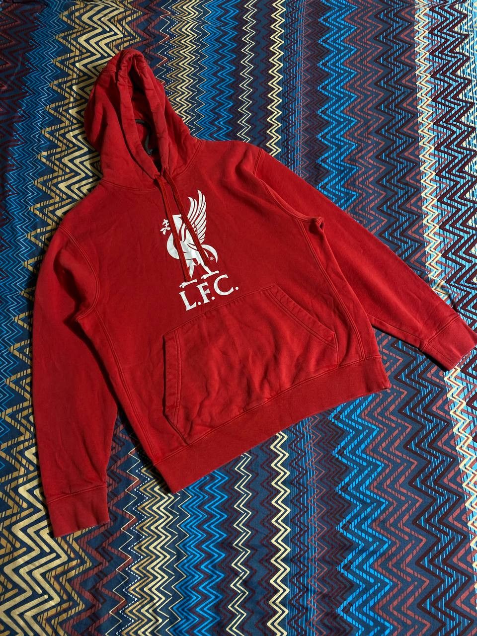 Nike × Vintage Vintage Nike Hoodie Y2K Big Swoosh Distressed L.F.C Logo Size US M / EU 48-50 / 2 - 10 Thumbnail