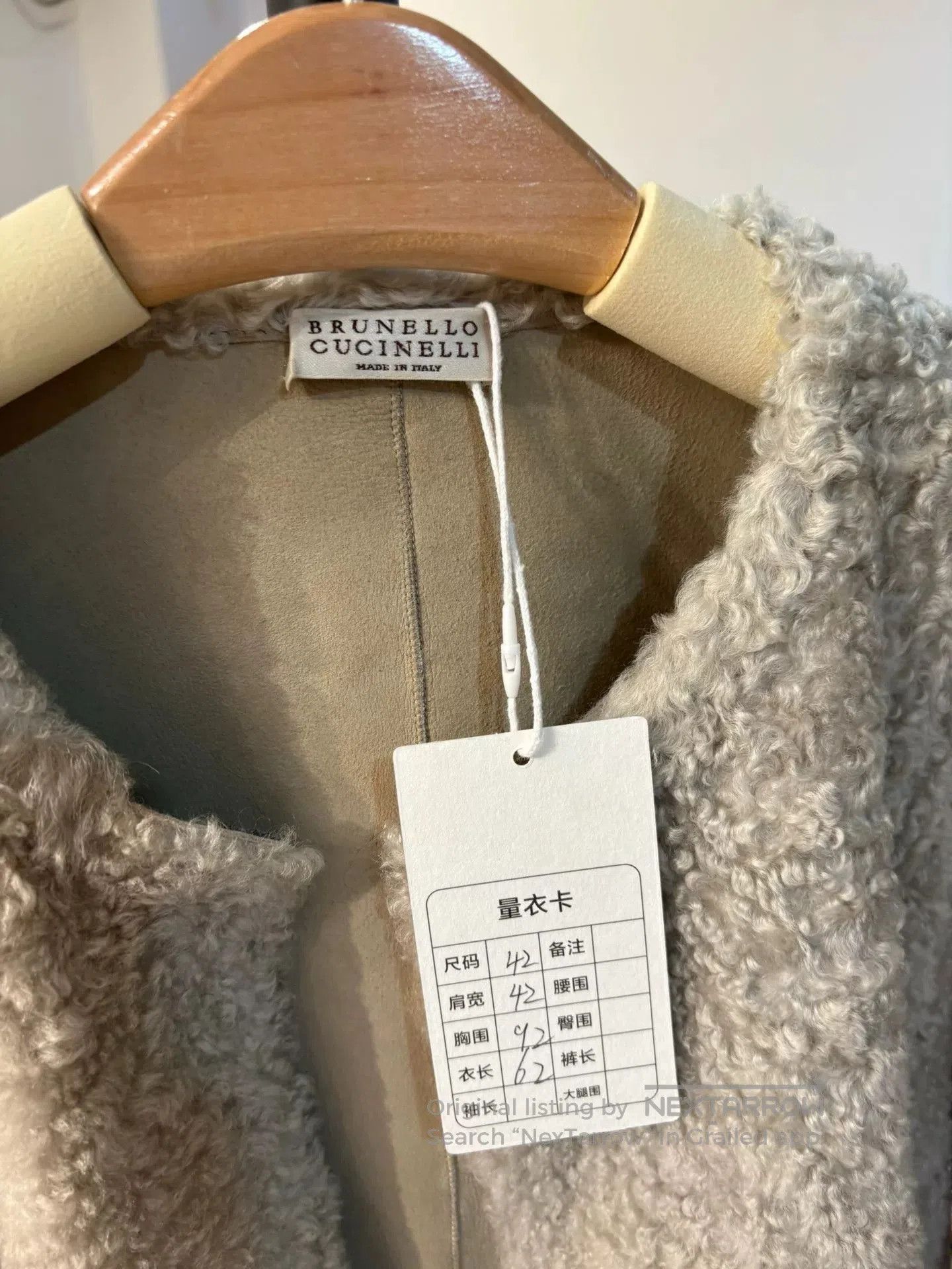 The Elder Statesman Grayish Green Sheepskin Coat. Size US XL / EU 56 / 4 - 3 Thumbnail