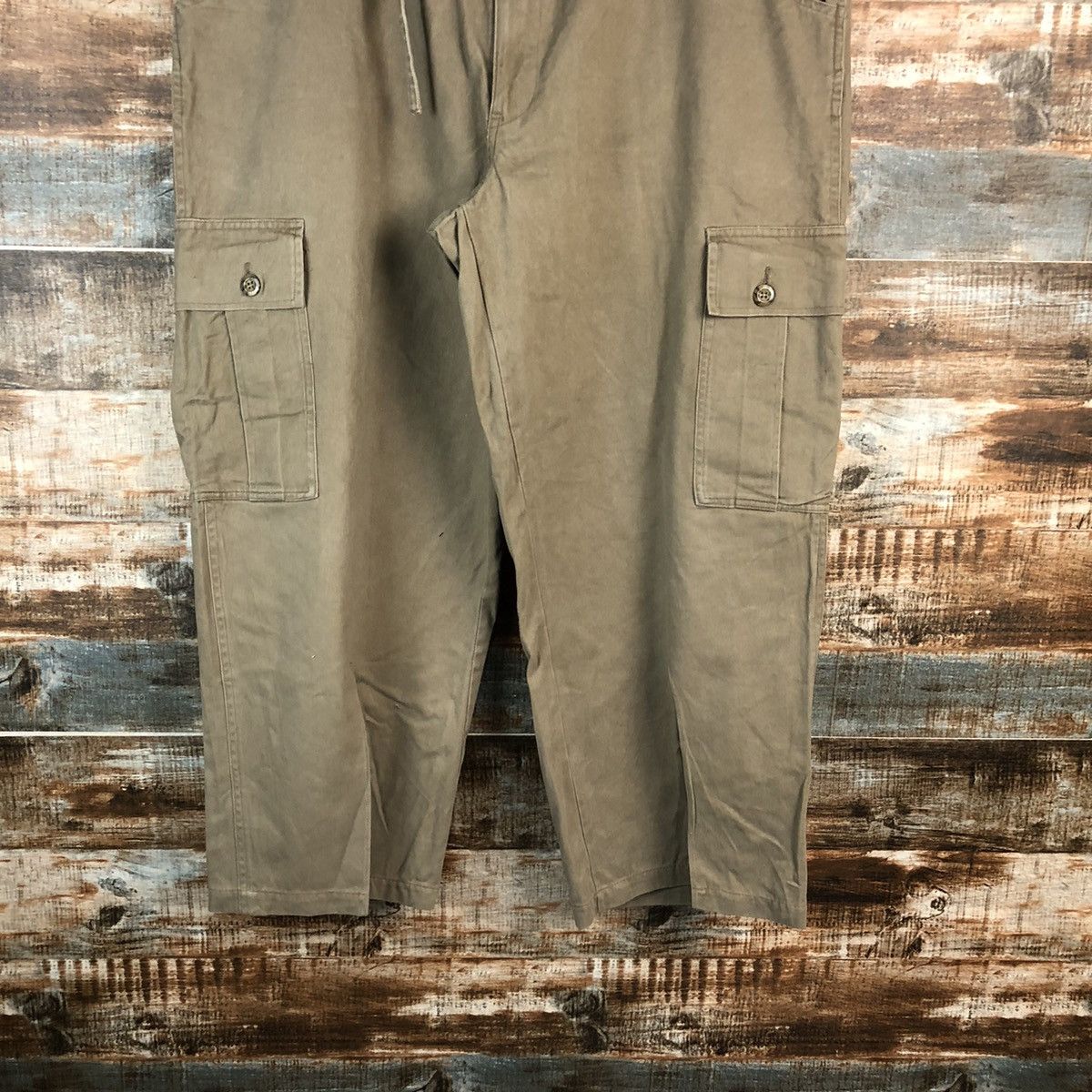 Japanese Brand Japanese Brand Brown Cargo Multipocket Pants #A2420 Size US 35 - 3 Thumbnail