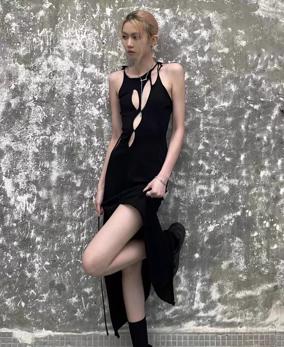 Ottolinger Ottolinger Cutout Stretchy L Dress Women's New Ties Size L / US 10 / IT 46 - 3 Thumbnail