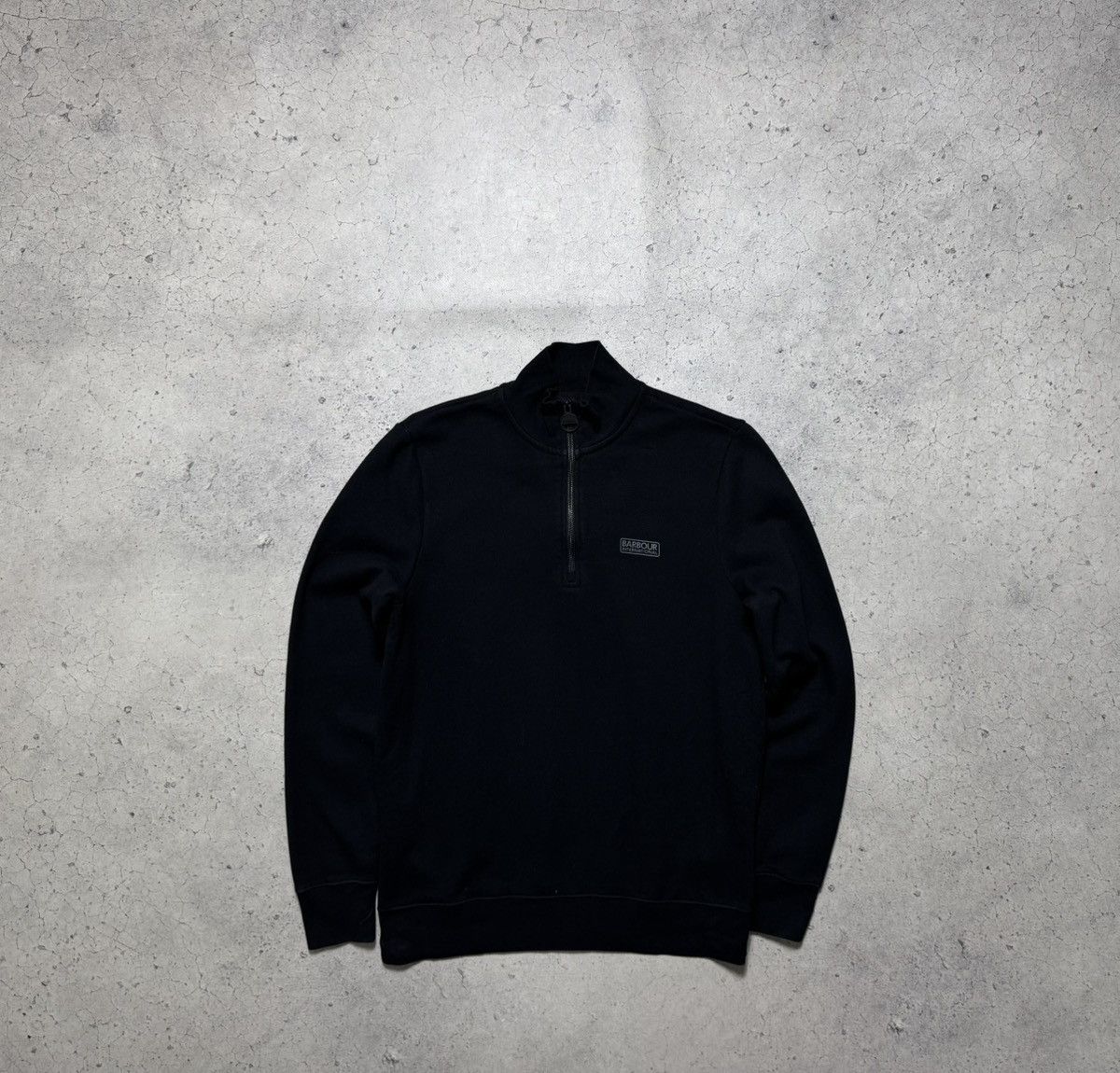 Barbour Barbour International 1/4 Zip Black Sweater Pullover Size M Size US M / EU 48-50 / 2 - 1 Thumbnail