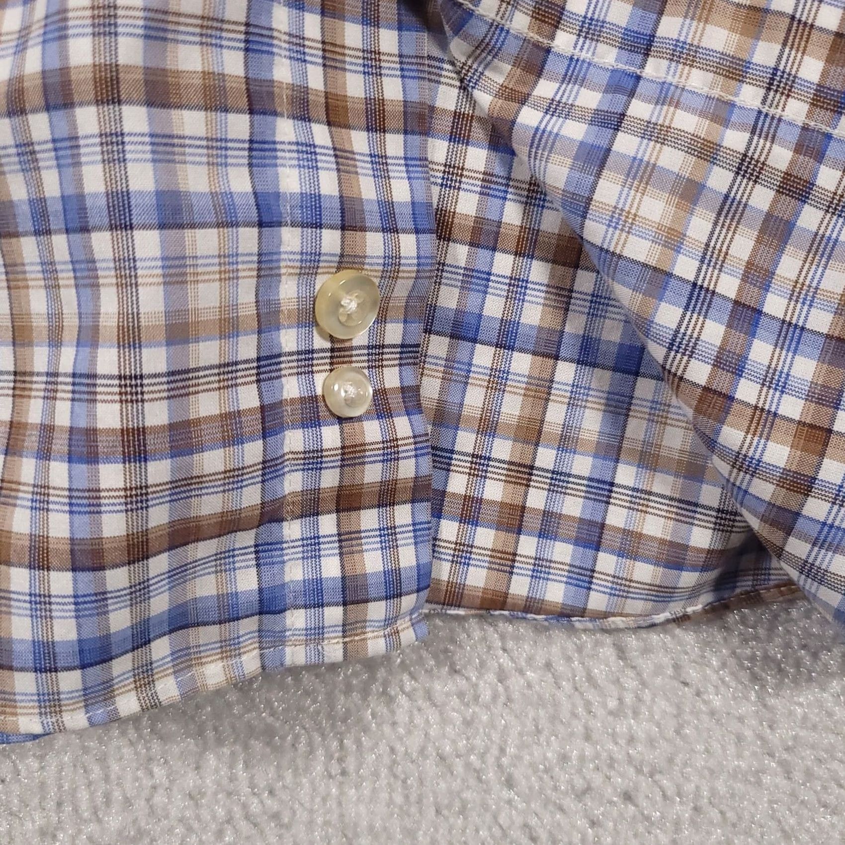 Vintage VINTAGE Forsyth of Canada Button Up Shirt Mens XLT Check Wrinkle Free 2 Ply 80's Size US XL / EU 56 / 4 - 6 Thumbnail