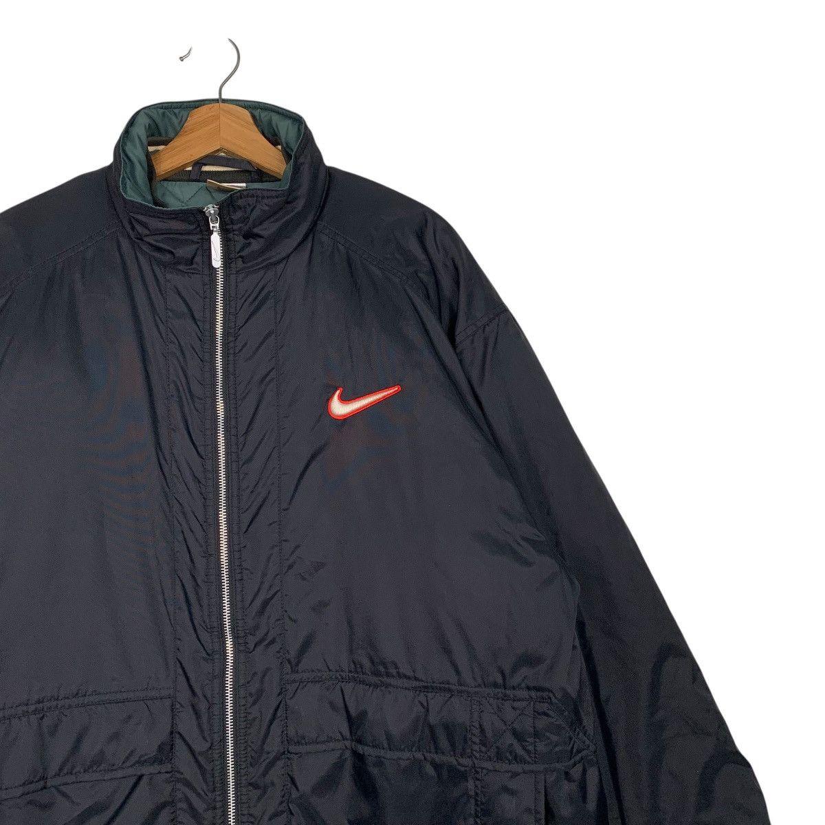 Nike Vintage Nike Swoosh Big Logo Quilted Jacket Size US M / EU 48-50 / 2 - 5 Thumbnail