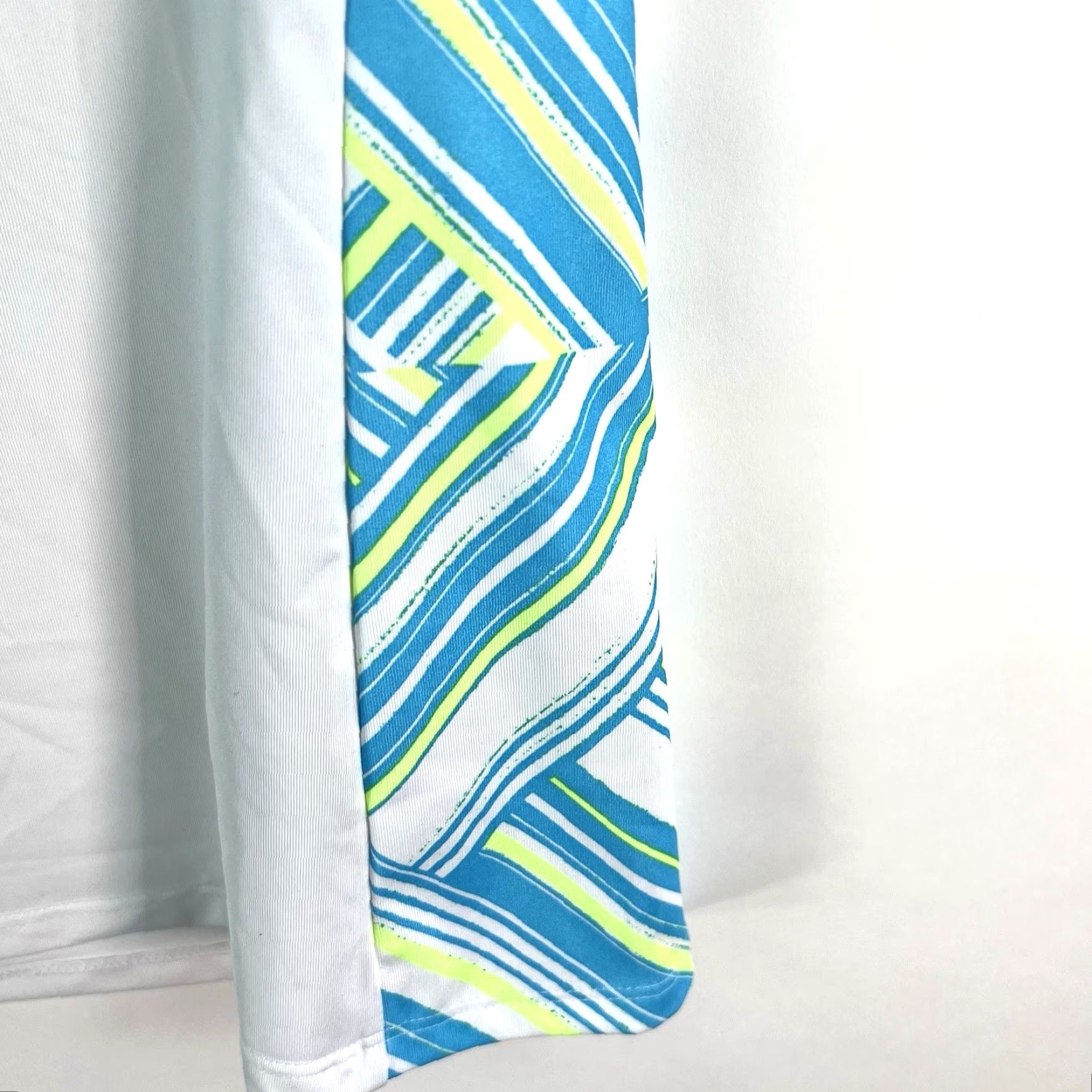 Adidas Adidas Womens Polo Shirt Sleeveless White/Teal Collared L Size L / US 10 / IT 46 - 2 Thumbnail