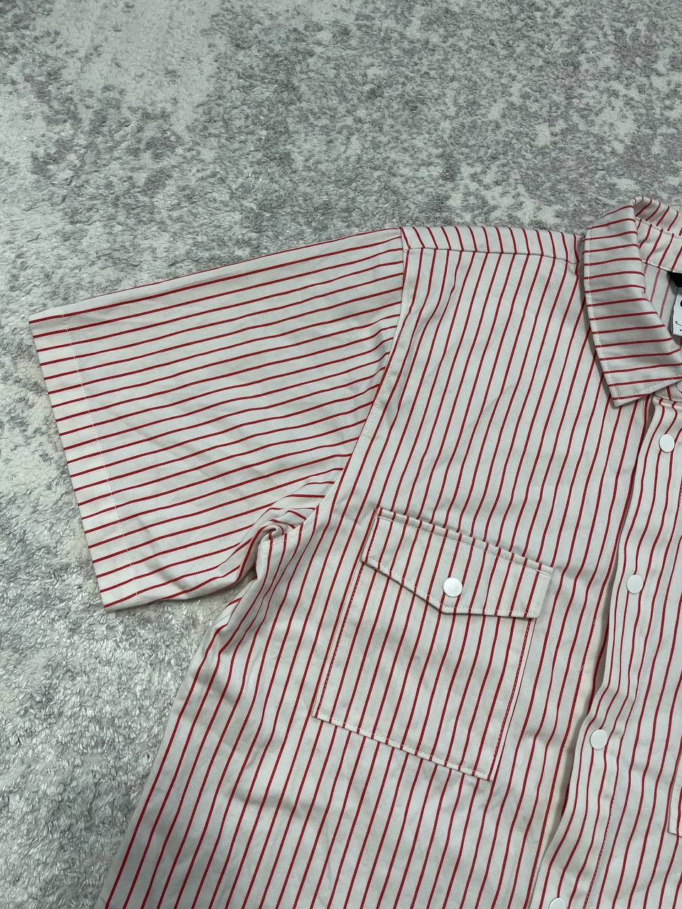 Nike SB Nike SB Dri-Fit Striped Short Sleeve Shirt Mens Skate Snap Size US S / EU 44-46 / 1 - 3 Thumbnail