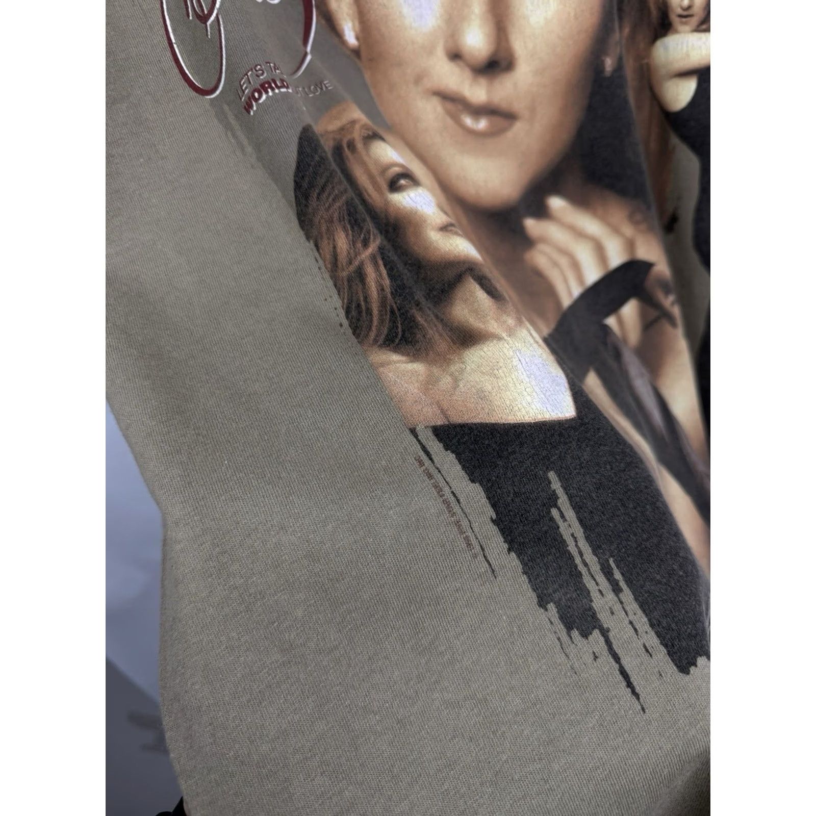 Delta VINTAGE Celine Dion Lets Talk About Love Tour T-Shirt Delta XL Adult Brown 1999 Size US XL / EU 56 / 4 - 6 Thumbnail