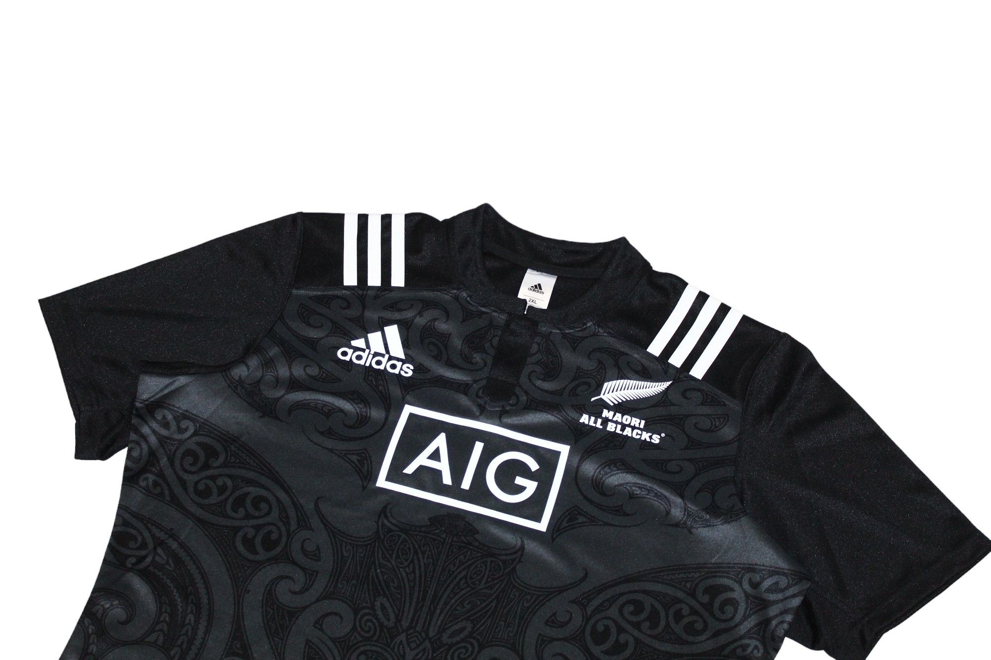 Adidas Adidas Maori All Blacks New Zealand 2017 home rugby jersey Size US XXL / EU 58 / 5 - 3 Thumbnail