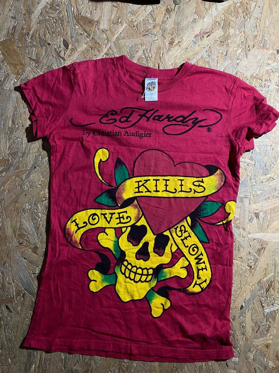 Ed Hardy Vintage Ed Hardy women’s tee big logo size S rare logo Size S / US 4 / IT 40 - 2 Thumbnail
