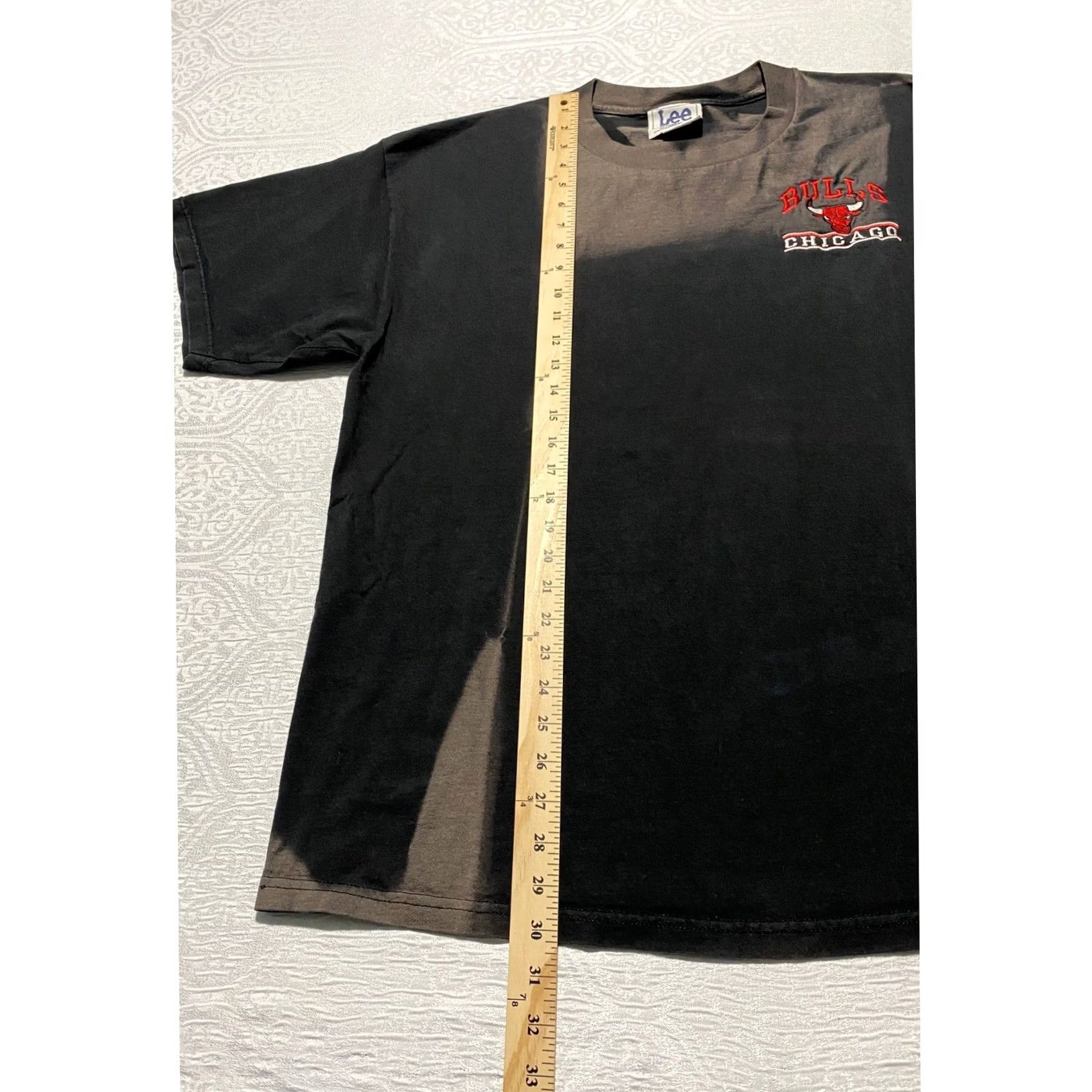 Lee VINTAGE 90s Chicago Bulls Lee Sport Shirt XL Black Sun Fade Embroidered Size US XL / EU 56 / 4 - 3 Thumbnail