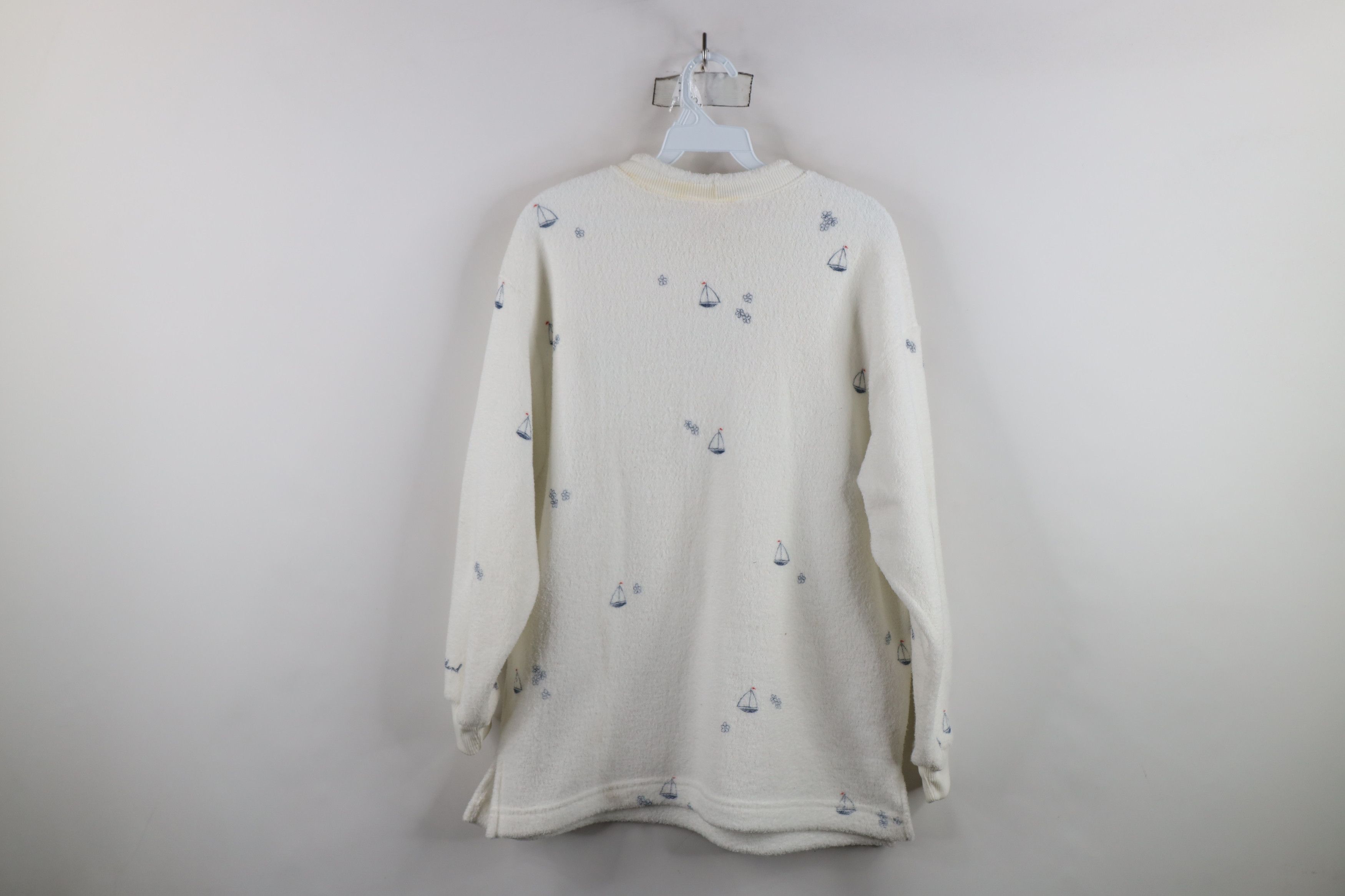Vintage Vintage 90s Streetwear All Over Print Fleece Sweatshirt USA Size M / US 6-8 / IT 42-44 - 12 Thumbnail