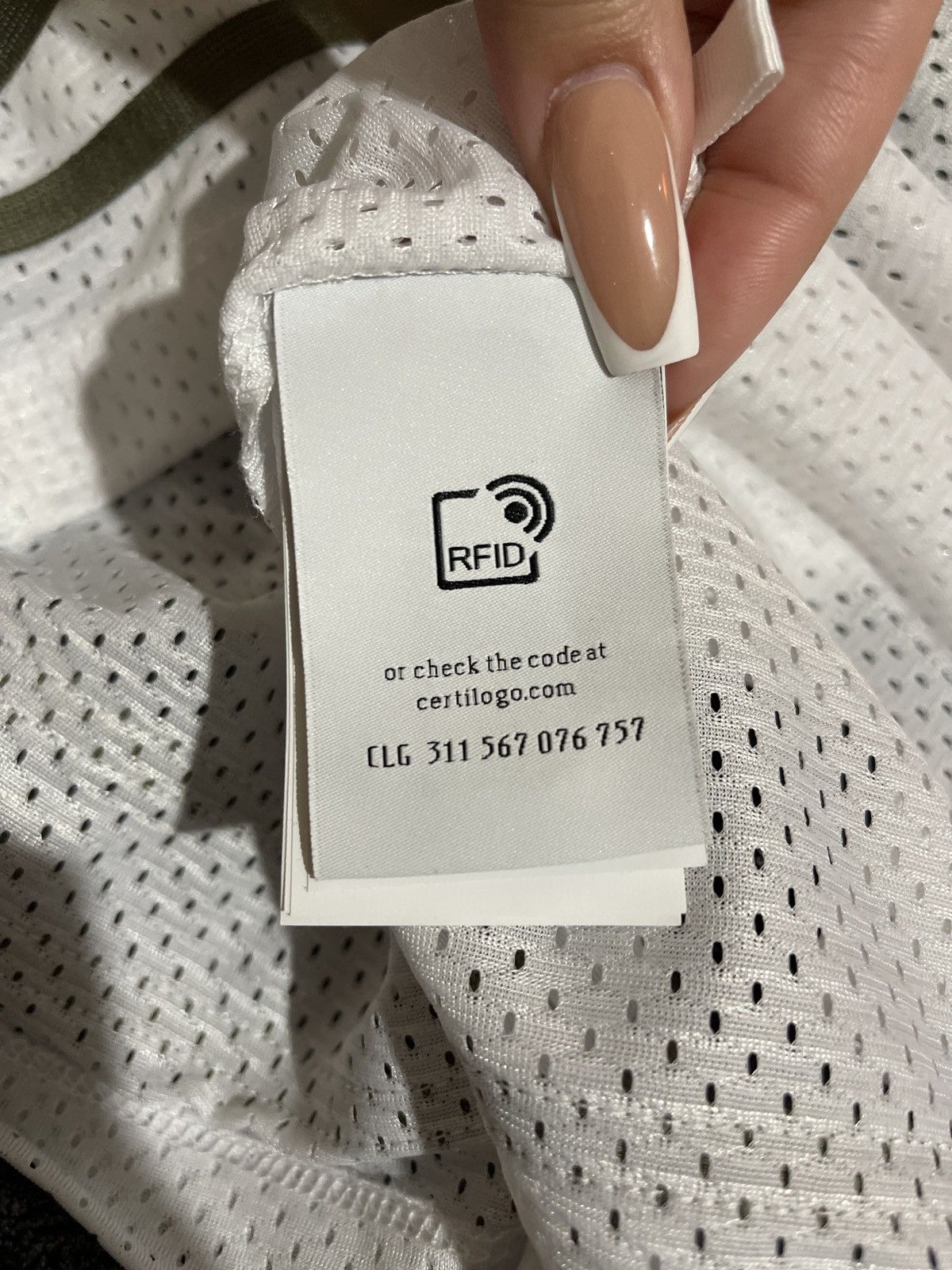 Off-White Off-White White and Gray Mesh Jersey Size US XL / EU 56 / 4 - 11 Thumbnail