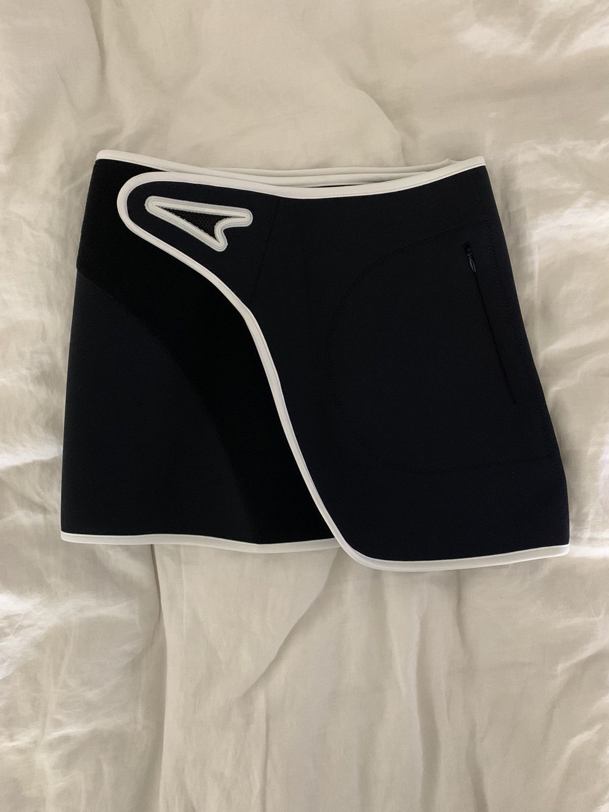 image of Hyein Seo Neoprene Miniskirt in Black, Women's (Size 26)