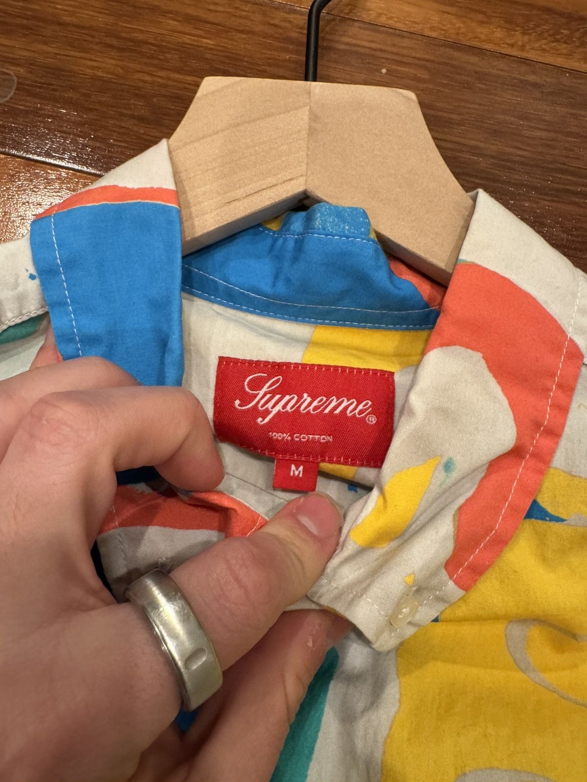 Supreme Supreme Painted Logo Shirt Size US M / EU 48-50 / 2 - 4 Thumbnail