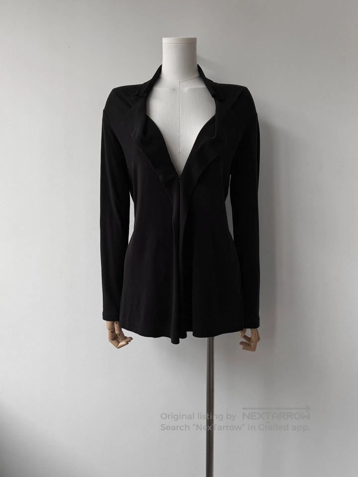 Yohji Yamamoto Yohji Yamamoto Asymmetric Cardigan Top. Size M / US 6-8 / IT 42-44 - 2 Thumbnail