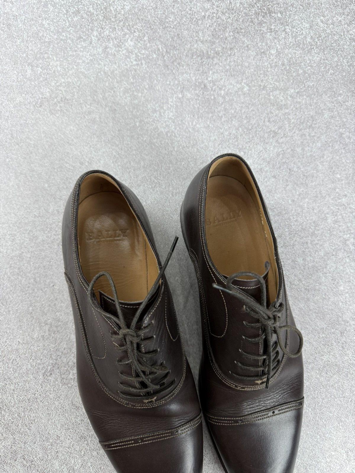 Bally Bally Men’s Leather Derby Oxford Shoes Brown Size US 11 Size US 11 / EU 44 - 5 Thumbnail