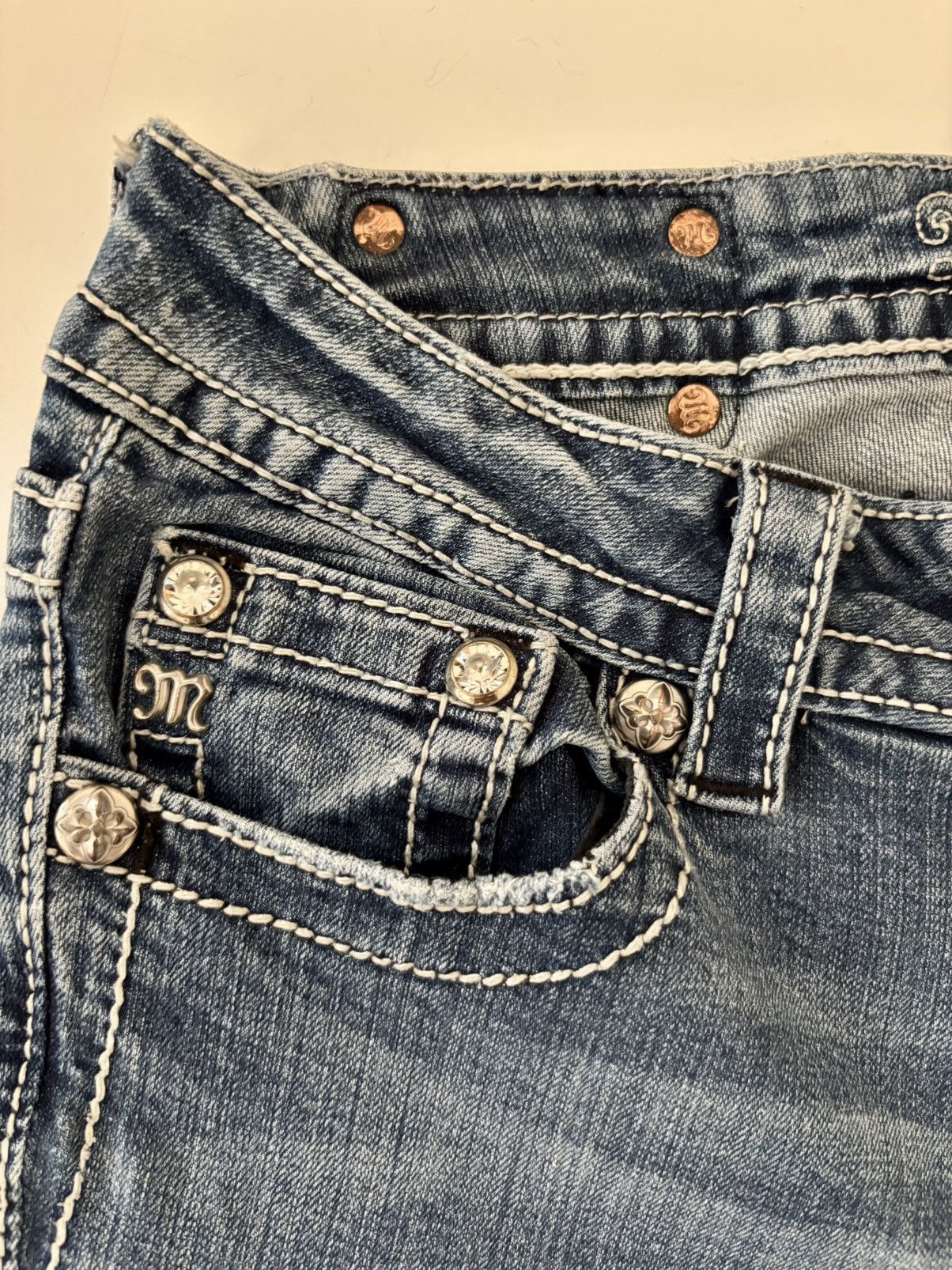 Miss Me Y2K Miss Me Mid-Rise Bootcut Jeans Size 28" / US 6 / IT 42 - 5 Thumbnail