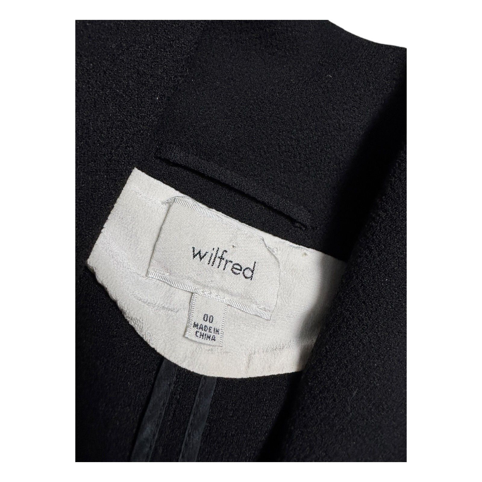 Aritzia WILFRED ARITZIA Black Business Casual Blouse Jacket 00 Size XXS / US 00 / IT 34 - 7 Thumbnail