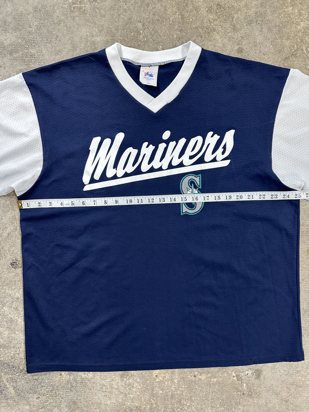 Majestic Vintage 90s Majestic Seattle Mariners MLB Baseball Jersey Size US XXL / EU 58 / 5 - 10 Thumbnail