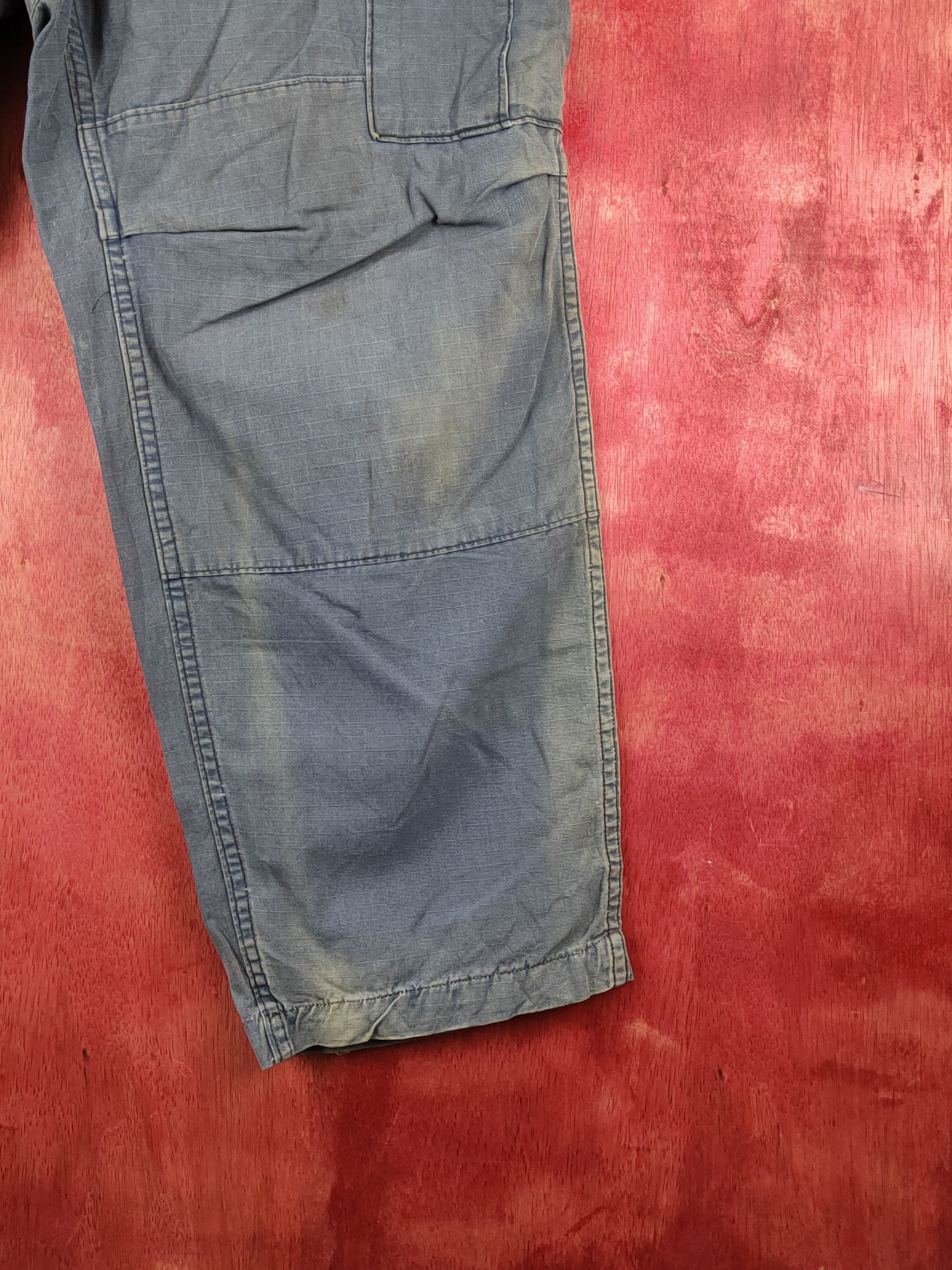 Japanese Brand Blue Faded Multipocket Cargo Pants #S1790