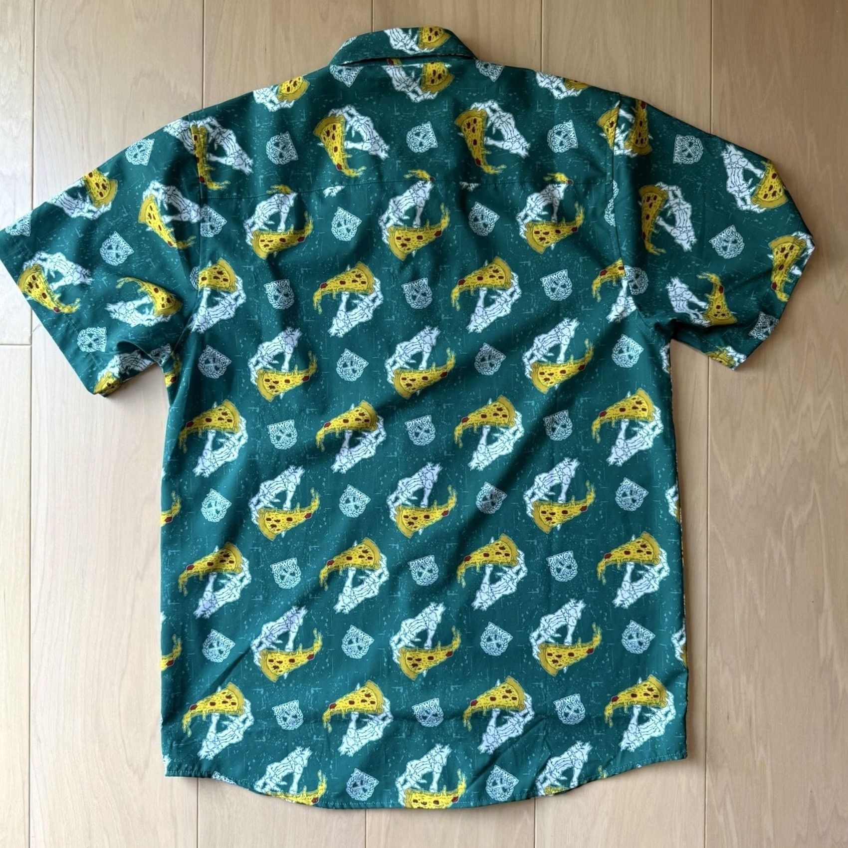 Vintage Dixxon Shirt M Green The Slice Pizza Short Sleeve Button Up Casual Workwear Size US M / EU 48-50 / 2 - 7 Thumbnail