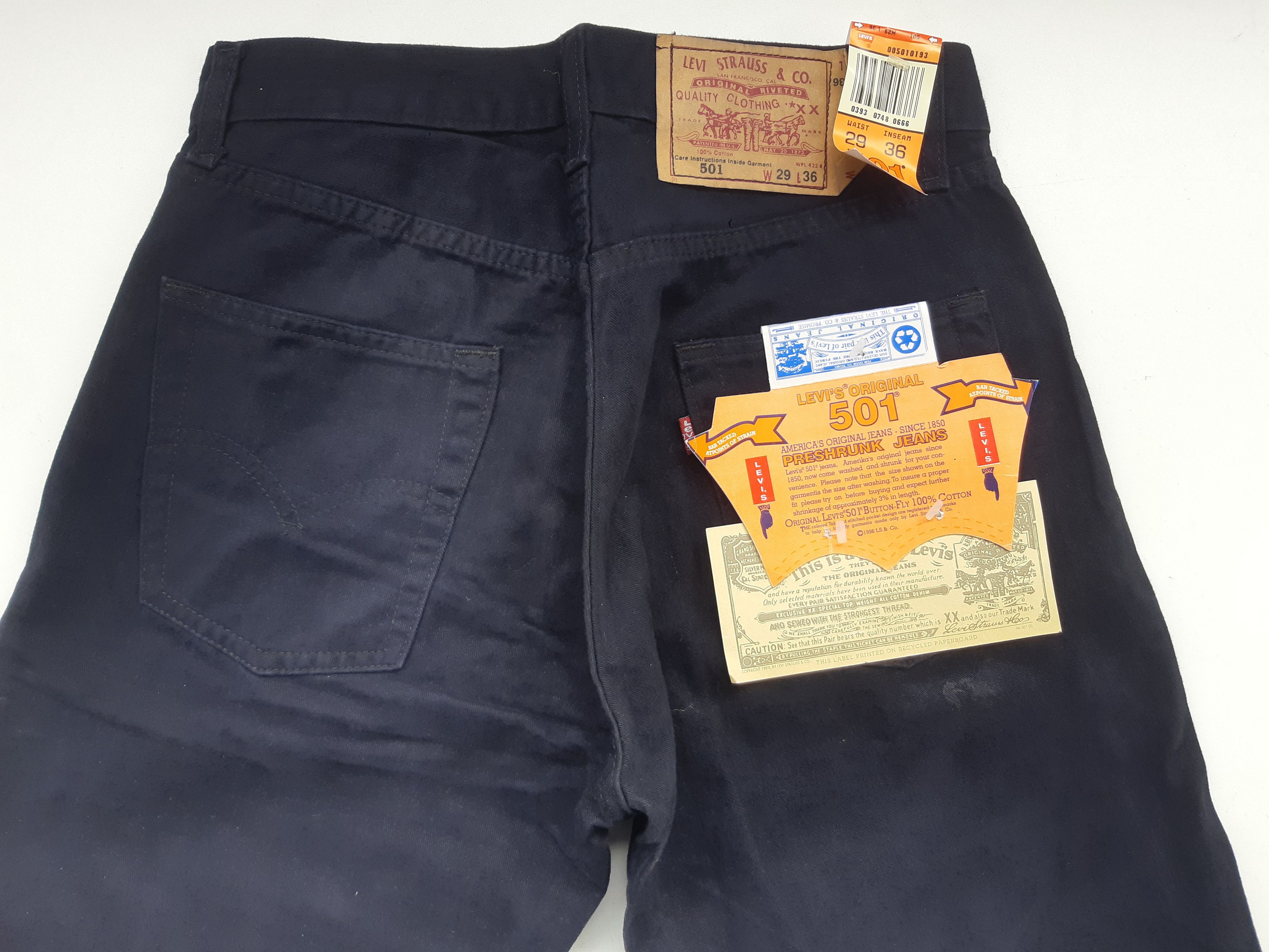 Levi's Vintage 90s LEVIS 501 Jeans USA size W29 L36 NWT Size 29" - 5 Thumbnail
