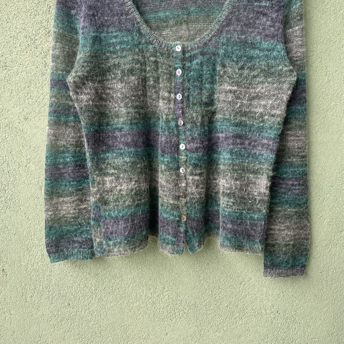 Vintage Vintage Mohair Jan Noel Shag Shaggy Cardigan Knitwear Size US S / EU 44-46 / 1 - 4 Thumbnail