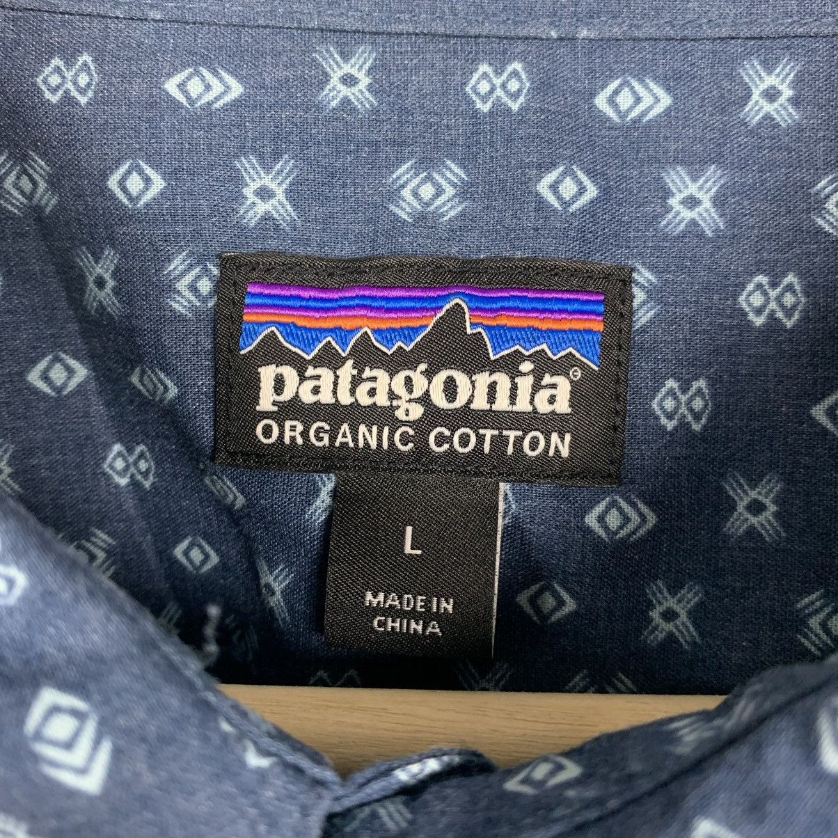 Patagonia Patagonia Geometric Shirt Organic Cotton Short Sleeve Blue Size US L / EU 52-54 / 3 - 16 Thumbnail