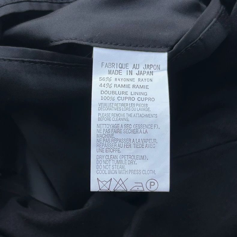 Yohji Yamamoto Yohji Yamamoto size 2 07 SS leather buttoned double suit 25 Size 38R - 8 Thumbnail