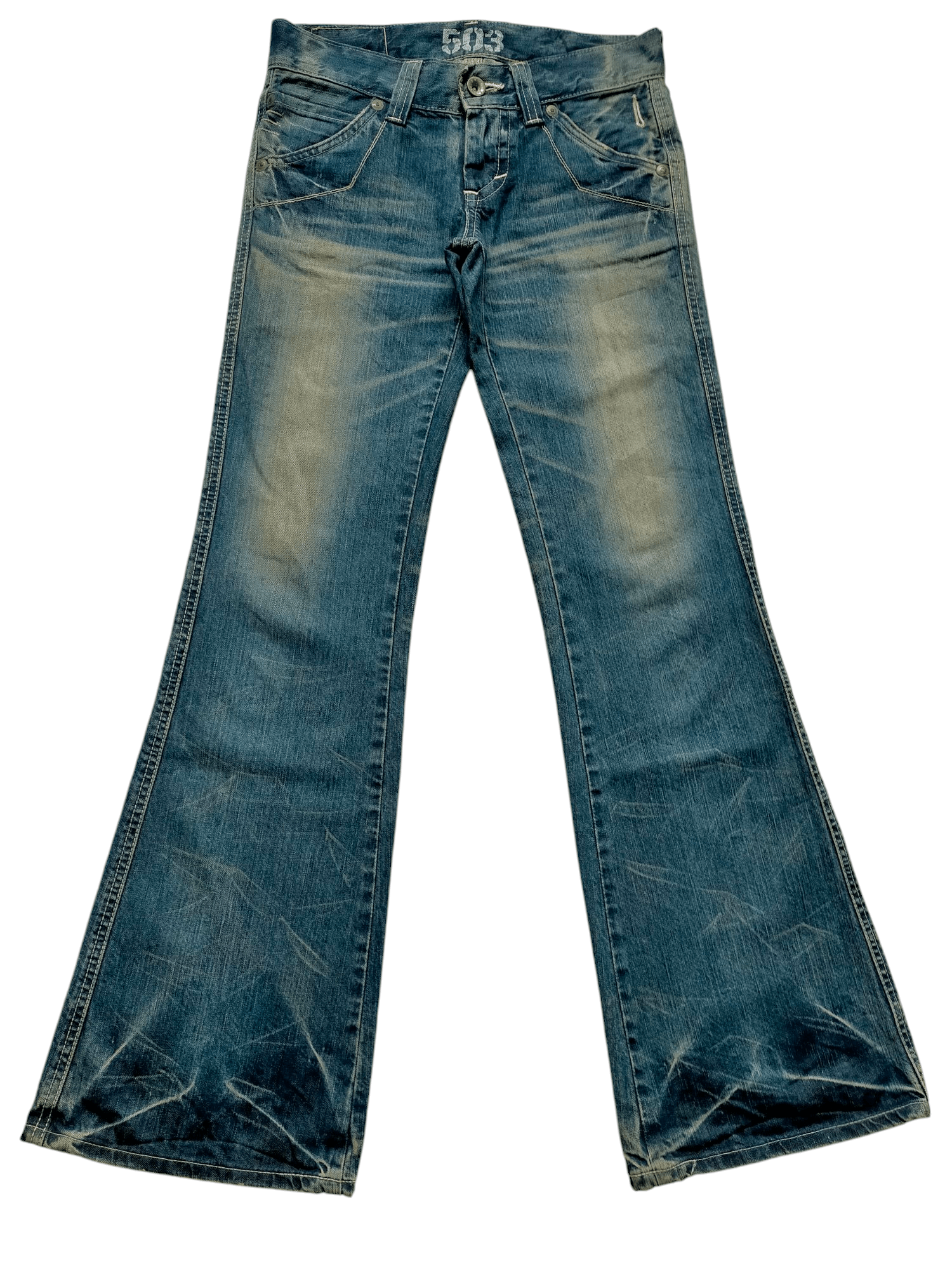 Edwin Flare Jeans Edwin 503 Blue Trip Low rise Denim Size US 30 / EU 46 - 1 Thumbnail
