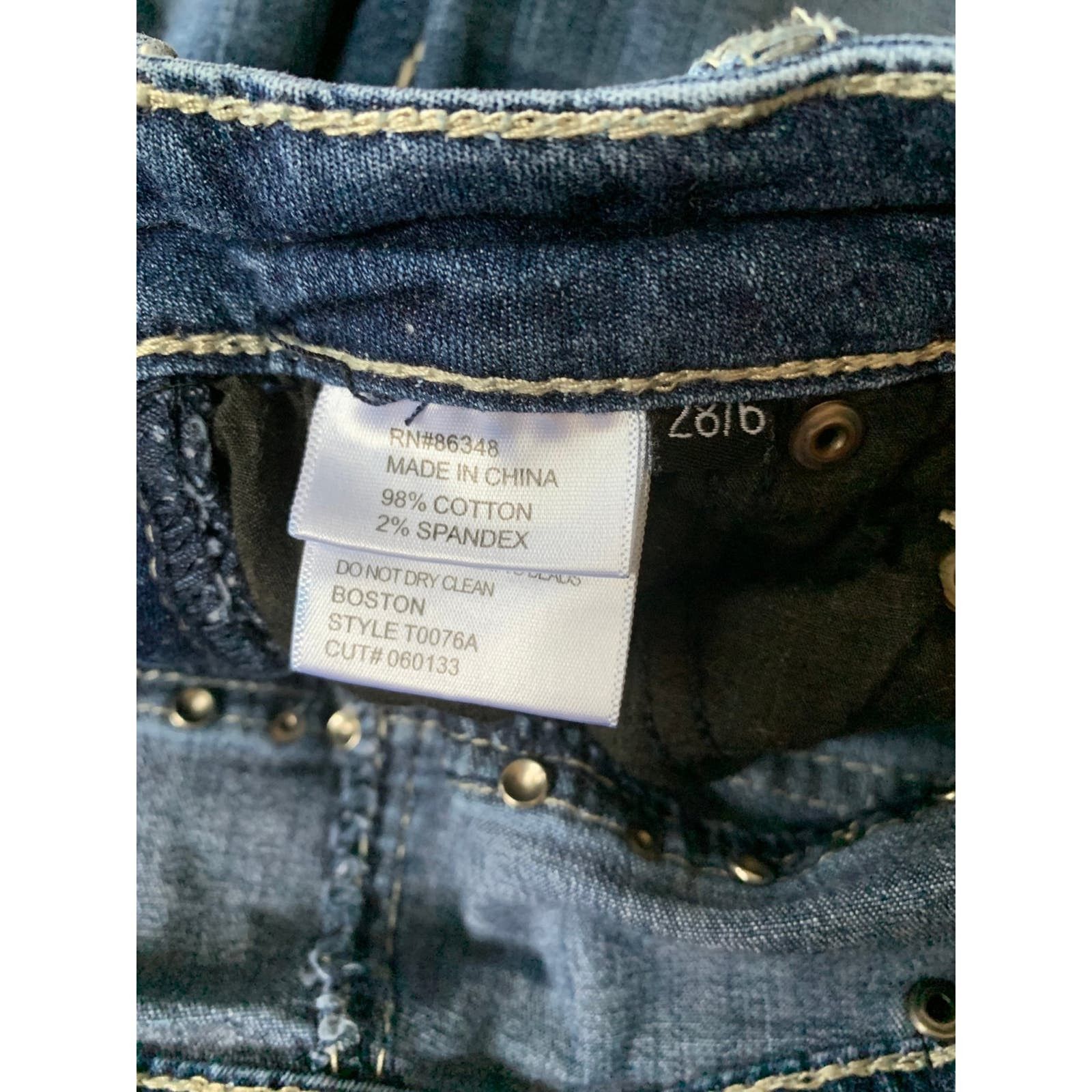 Luxe Luxe Nation Women 28/6 Jeans Midrise Thick Threading Size 28" / US 6 / IT 42 - 6 Thumbnail