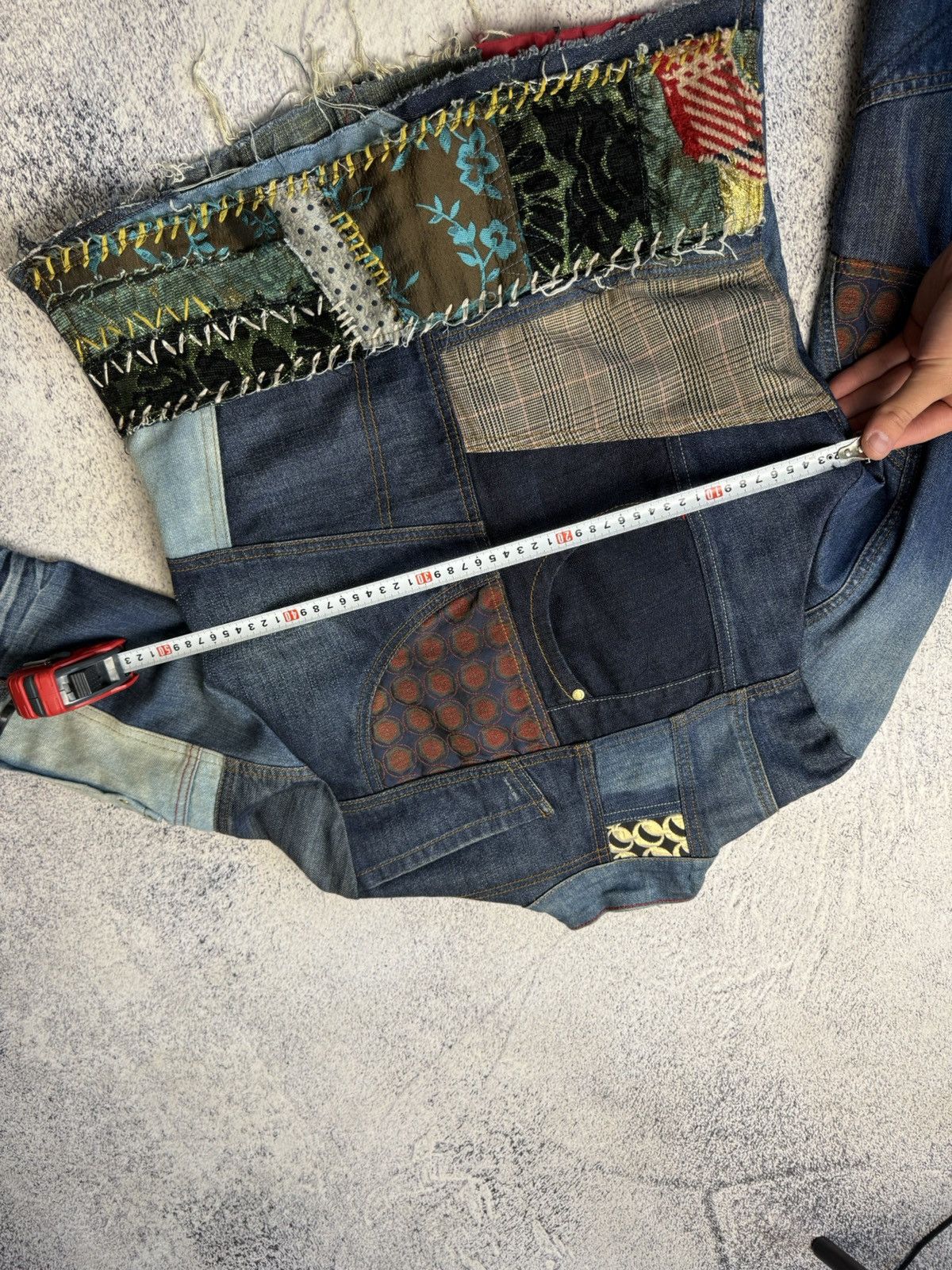 Desigual Vintage Designer Patch work Denim Jackets Y2K Japanese Size M / US 6-8 / IT 42-44 - 20 Thumbnail