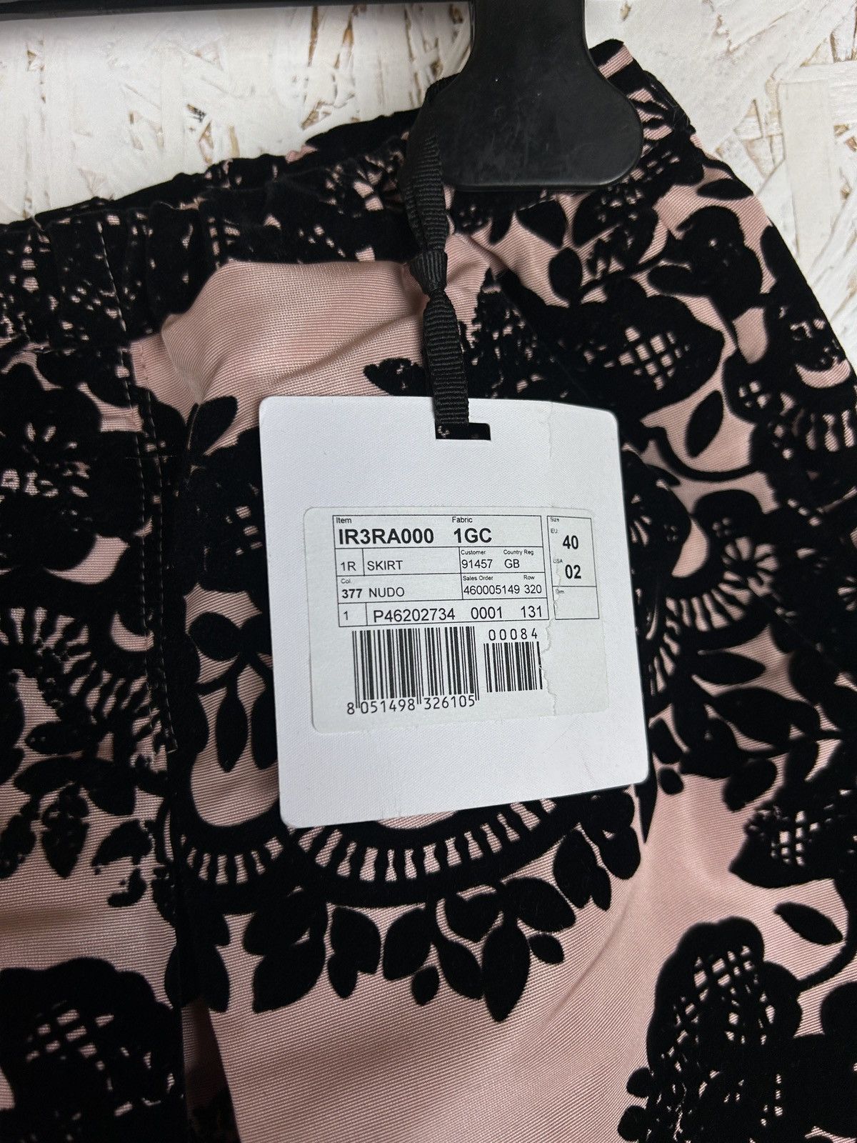 RED Valentino BNWT Valentino Red Velvet Lace Cute Design Skirt Size 26" / US 2 / IT 38 - 4 Thumbnail