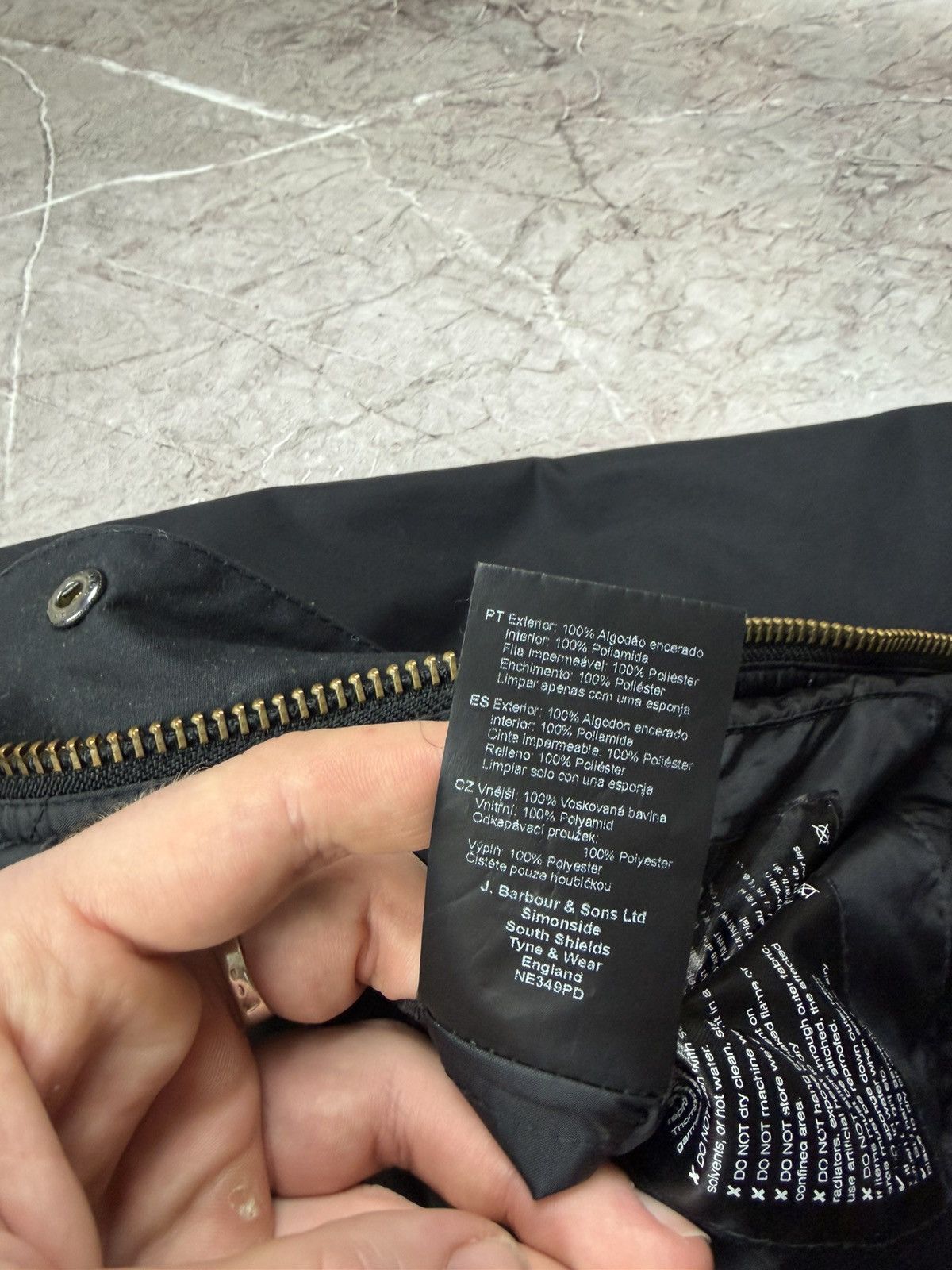 Barbour Barbour Retail Fog Parka Black Waxed Cotton Small Size US S / EU 44-46 / 1 - 10 Thumbnail