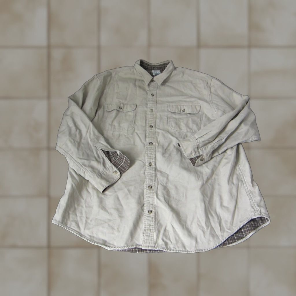 Vintage VINTAGE Field Gear Shirt Mens 2XL Brown Canvas Button-Up 80s 90s Lined Pockets Shirt Size US XXL / EU 58 / 5 - 1 Thumbnail