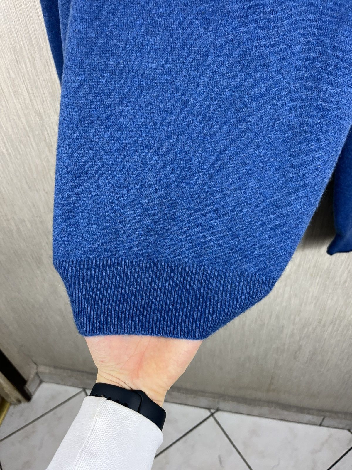 Gran Sasso Gran Sasso wool cashmere half zip sweater alcantara luxury Size US L / EU 52-54 / 3 - 11 Thumbnail