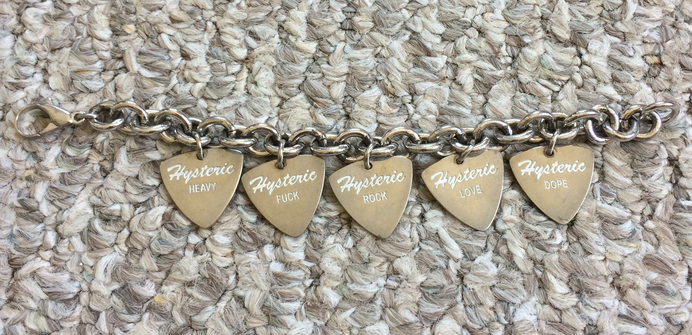 Hysteric Glamour Hysteric Glamour Guitar Pick Charm Bracelet Size ONE SIZE - 3 Thumbnail