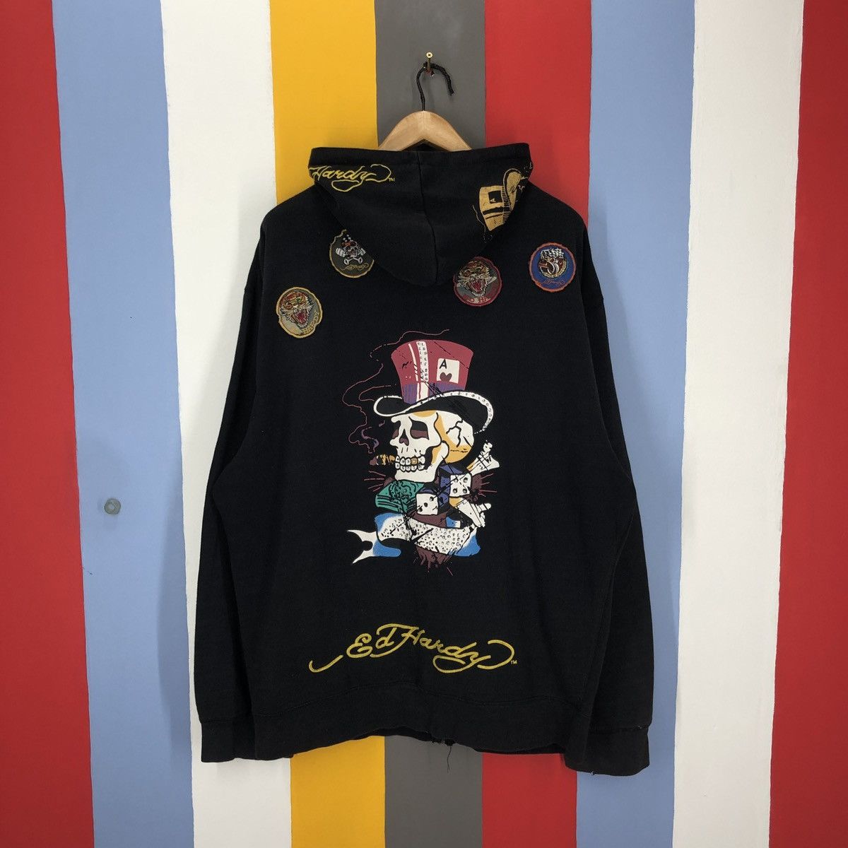 Ed Hardy ED HARDY Zipper Hoodie #1479/AY Size US XL / EU 56 / 4 - 1 Thumbnail