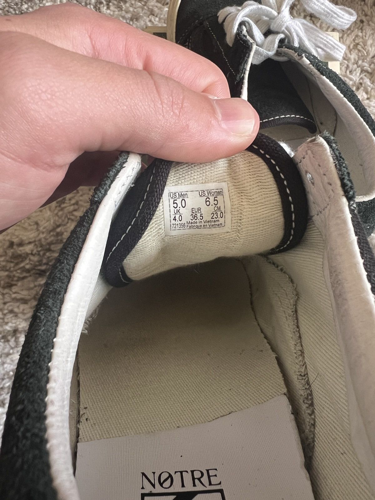 Notre × Vans Notre x Vans Old Skool Black Size 5 Size US 5 / EU 37 - 4 Thumbnail