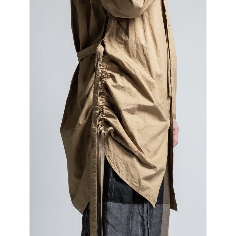 The Viridi-anne Pull Up Gathered Long Shirt cotton bondage strap gathered Size US M / EU 48-50 / 2 - 14 Thumbnail