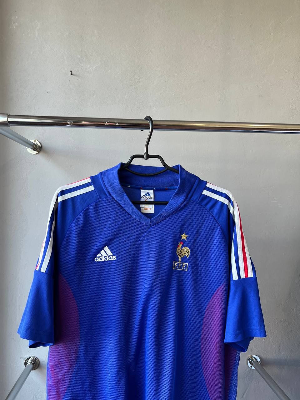 Vintage 2002/04 FRANCE TEAM HOME SOCCER JERSEY FOOTBALL SHIRT ADIDAS Size US L / EU 52-54 / 3 - 3 Thumbnail
