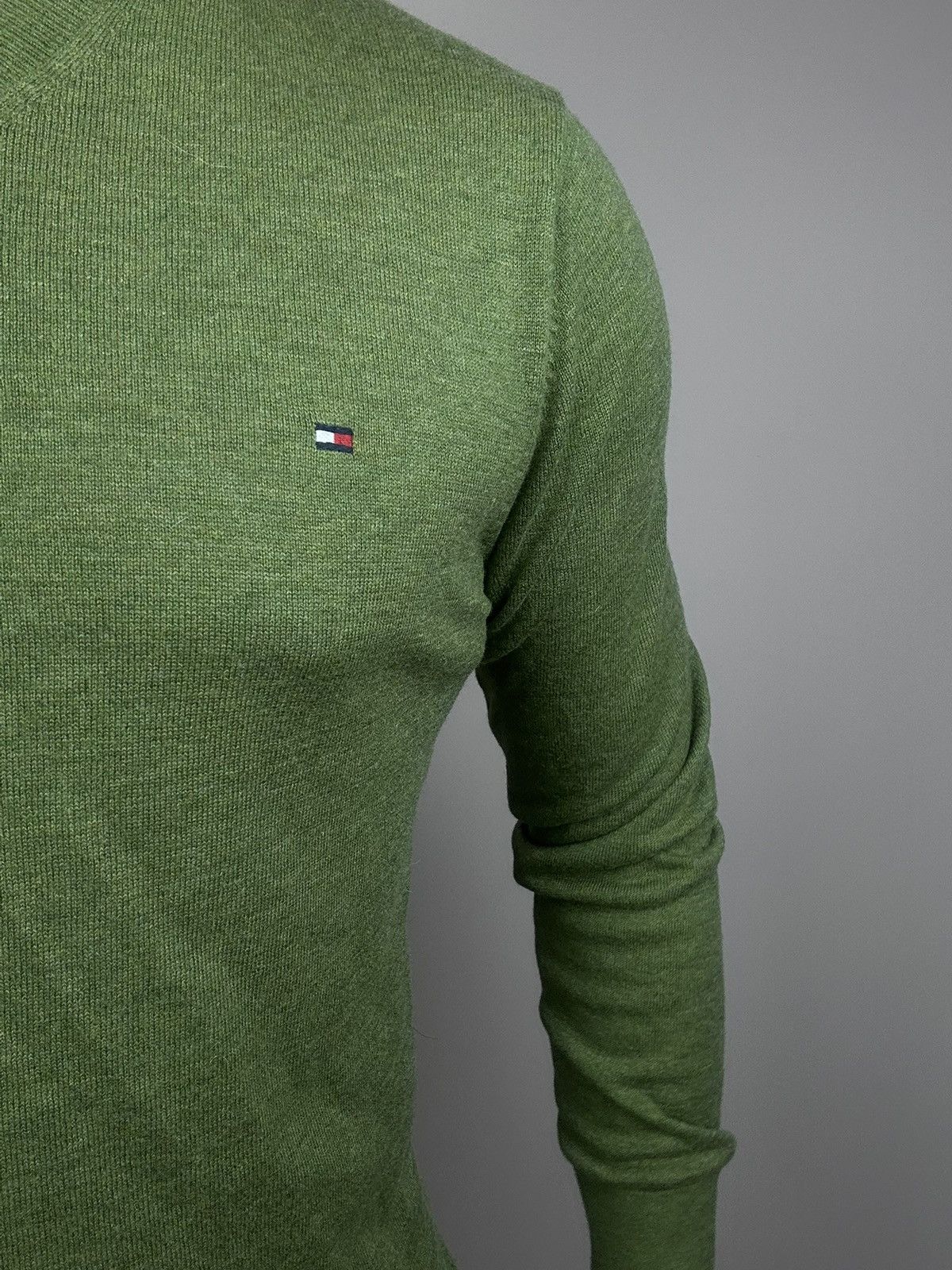 Tommy Hilfiger Green Tommy Hilfiger sweater 100% lambswool wool size L Size US L / EU 52-54 / 3 - 3 Thumbnail