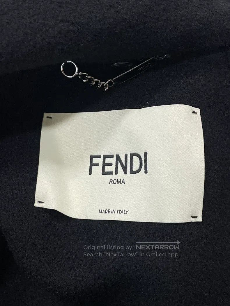 Fendi Fendi Black mink fur and cashmere coat with detachable sca Size S / US 4 / IT 40 - 3 Thumbnail