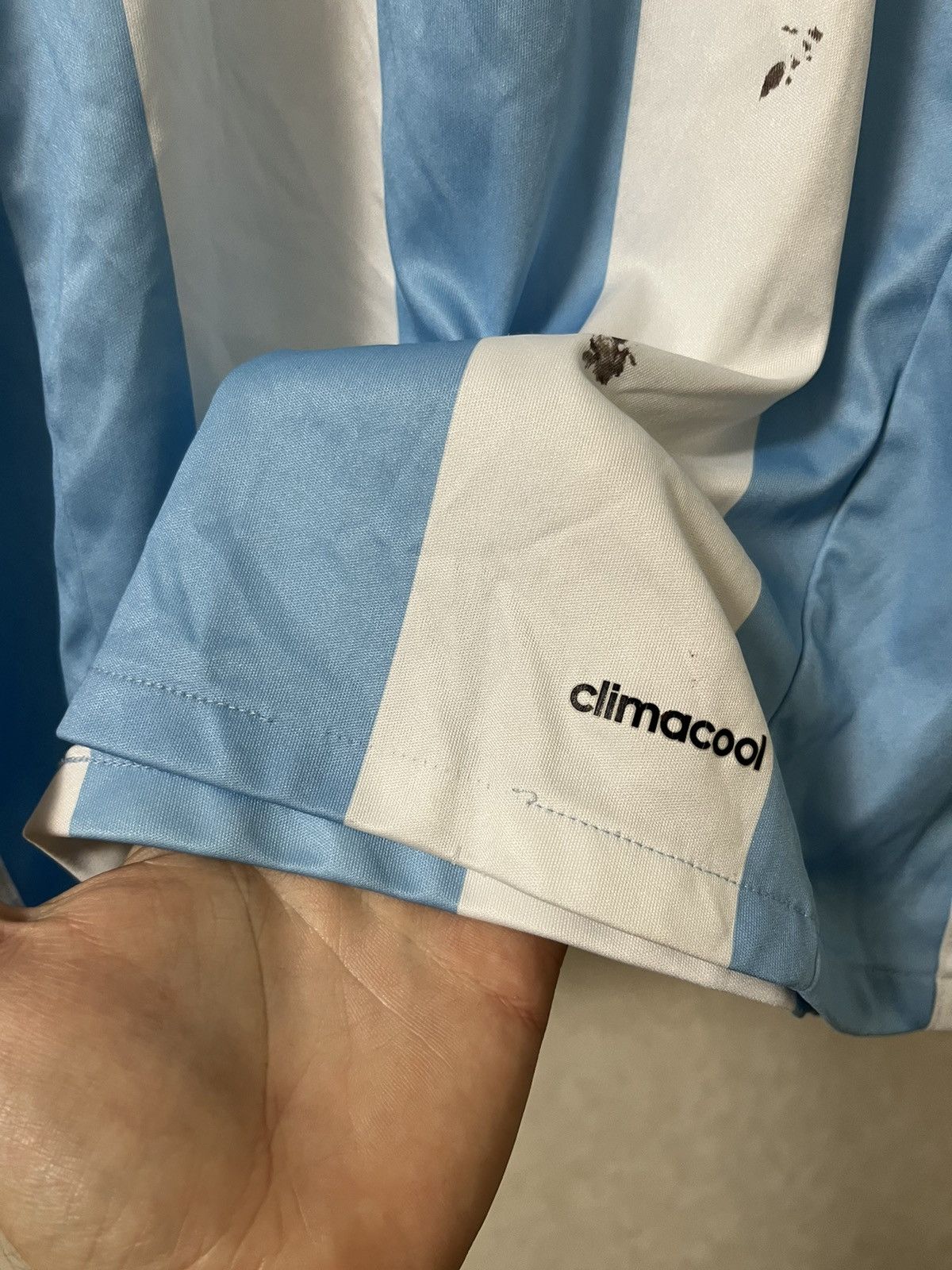 Adidas × Vintage Adidas Argentina 16/17 Home Vintage Jersey Size US L / EU 52-54 / 3 - 11 Thumbnail