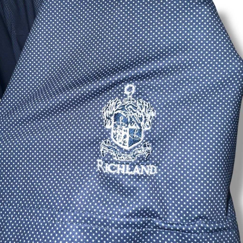 Peter Millar Navy Peter Millar Summer Comfort Polka Dot Golf Polo Shirt L Size US L / EU 52-54 / 3 - 6 Thumbnail