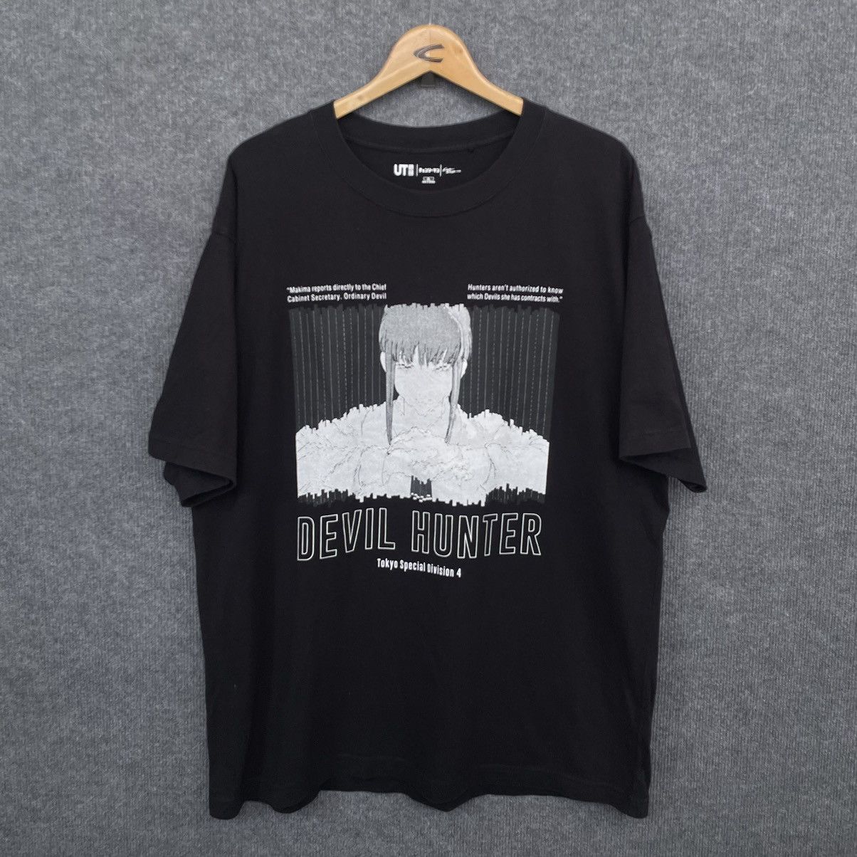 Anime × Cartoon Network × Japanese Brand Anime Chainsaw Man Devil Hunter Maxima Oversized T Shirt Size US XL / EU 56 / 4 - 1 Thumbnail