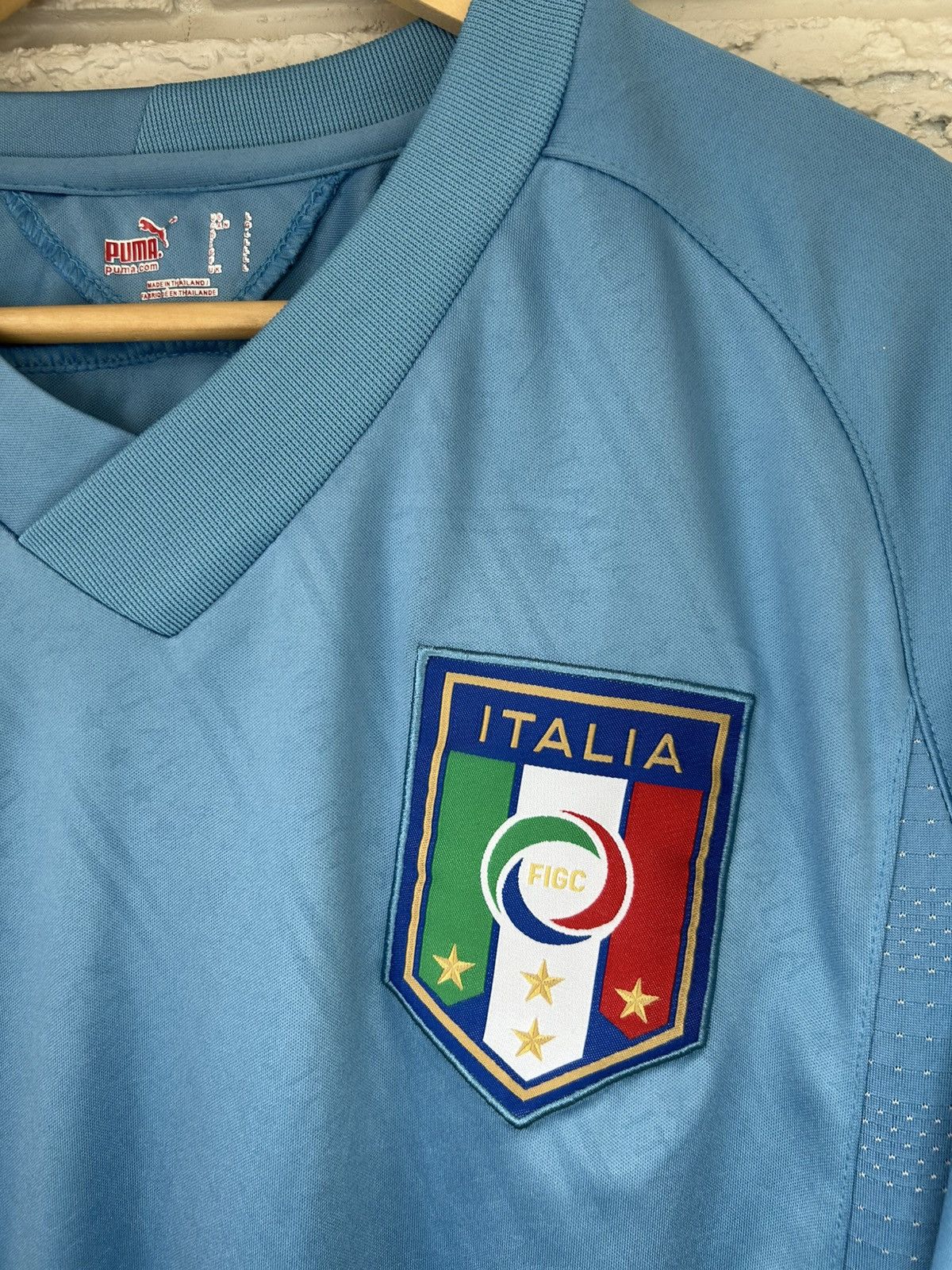 Puma Puma Italy 2009 Home Jersey Size US L / EU 52-54 / 3 - 3 Thumbnail