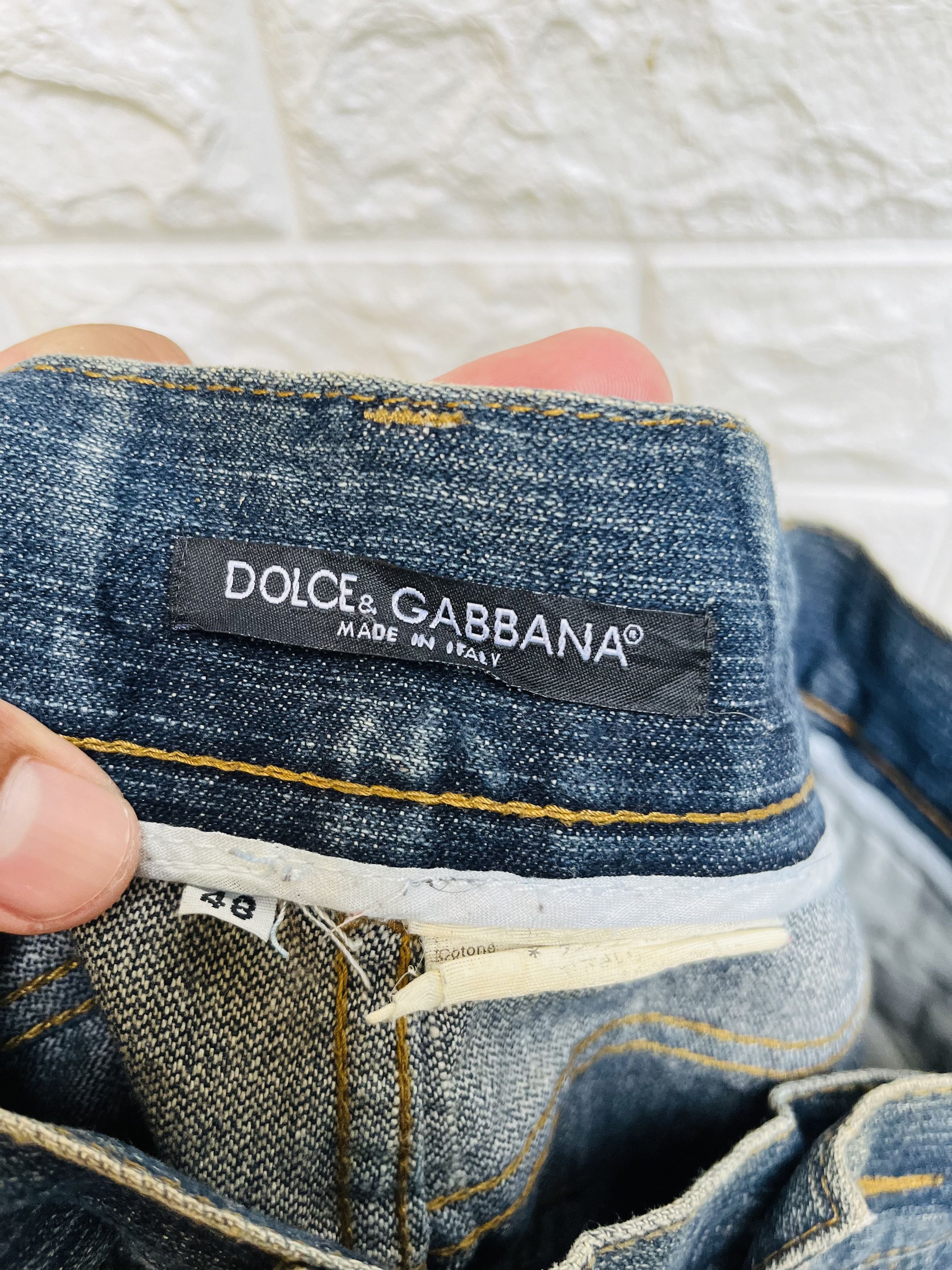 Dolce & Gabbana Vintage Dolce & Gabbana Distressed Designer Fashion Style Size US 33 - 11 Thumbnail